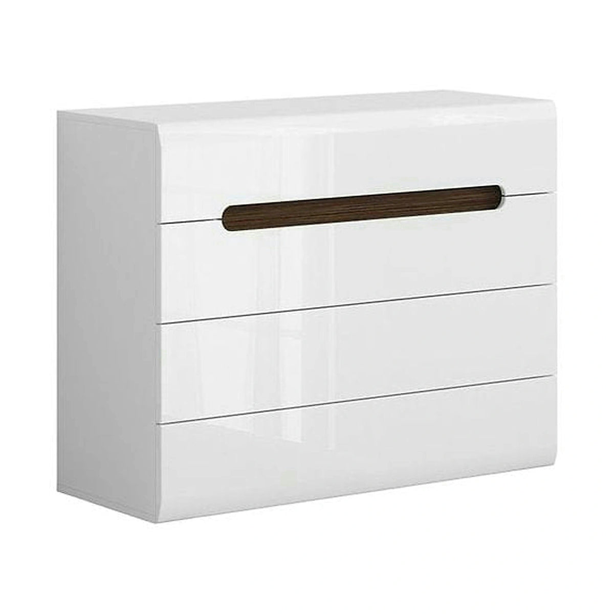 Comoda AZTECA TRIO, alb, PAL, cu sertare, 105x41x84 cm