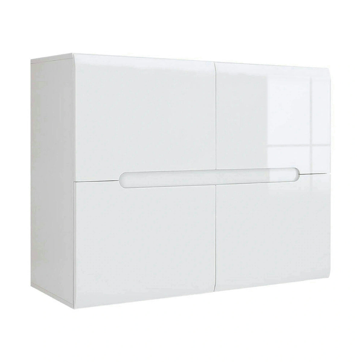 Comoda AZTECA TRIO, alb, PAL, cu usi, 105x41x84 cm