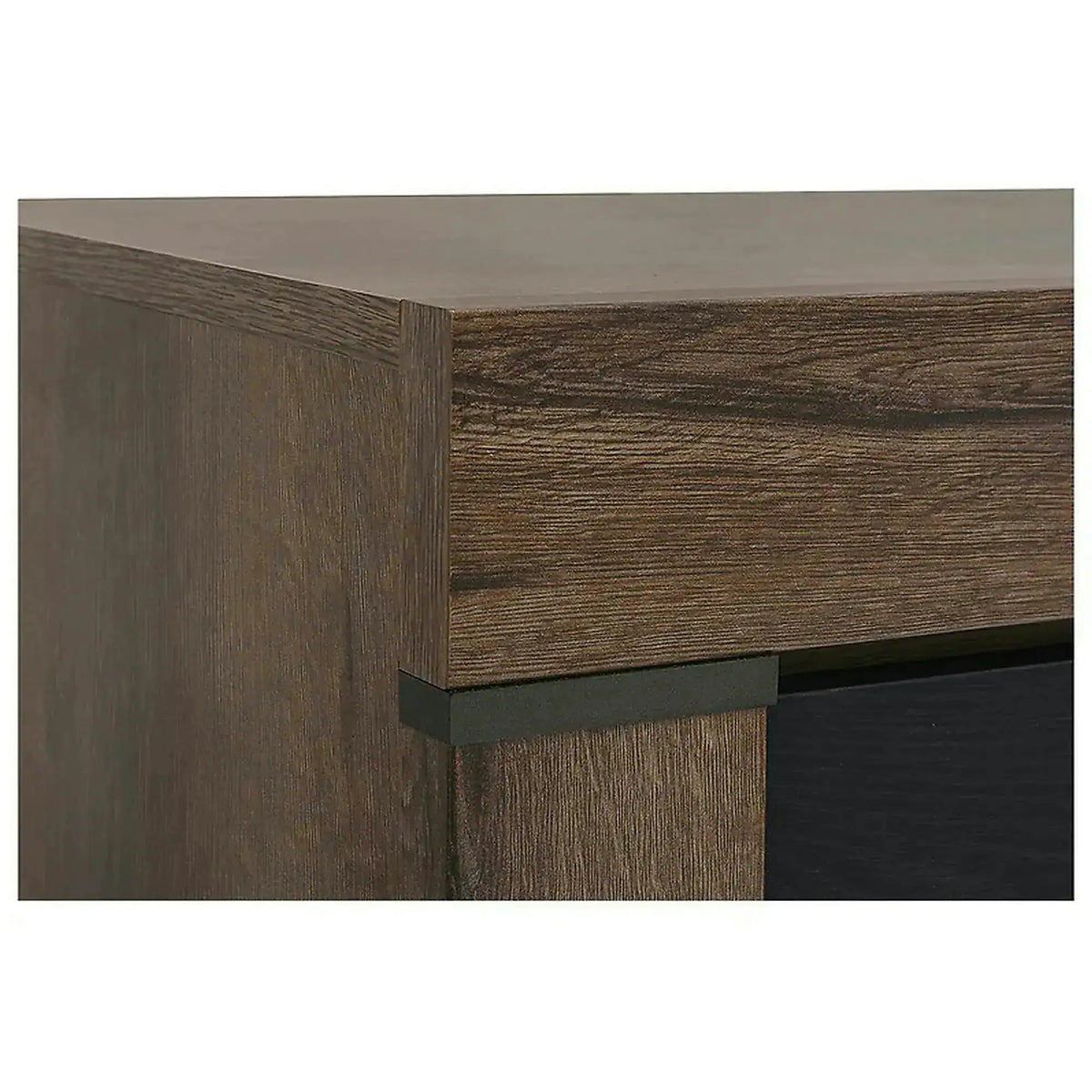 Comoda BALIN, negru/stejar, PAL, 160x45x85 cm