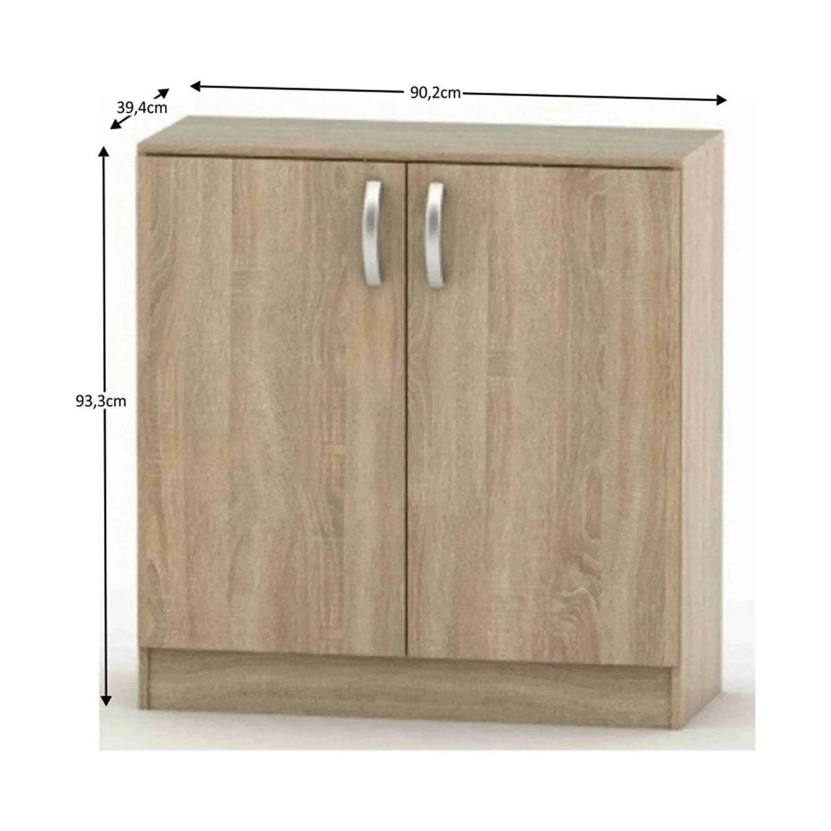 Comoda BETTY 2, stejar sonoma, DTD laminat, 90x39x93 cm
