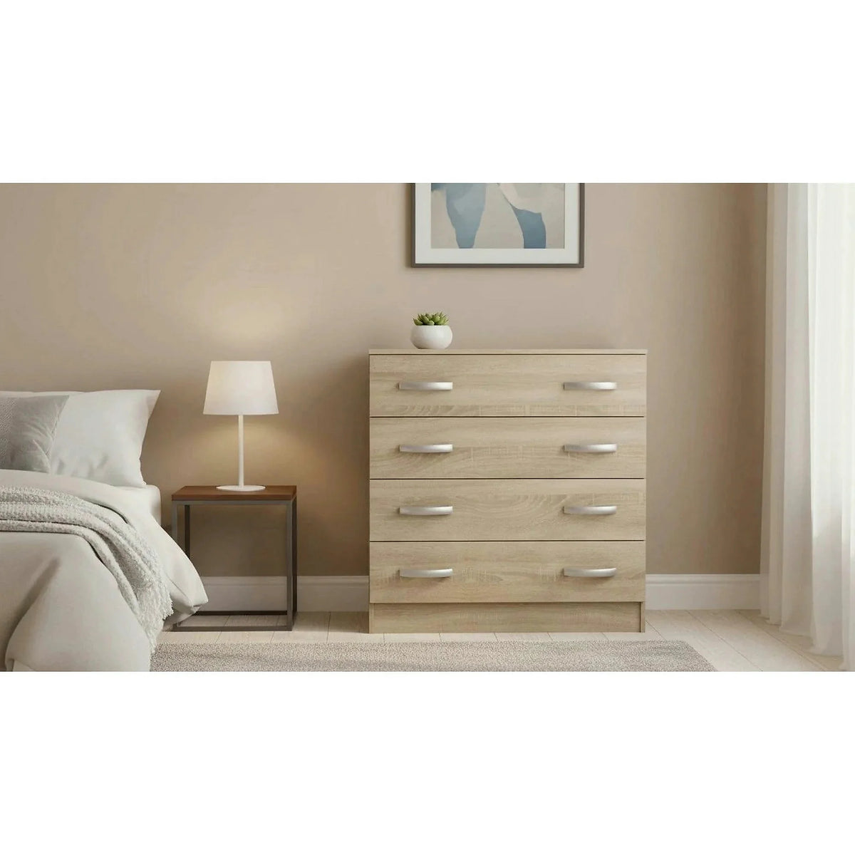 Comoda BETTY 2, stejar sonoma, PAL laminat, 150x39x93 cm