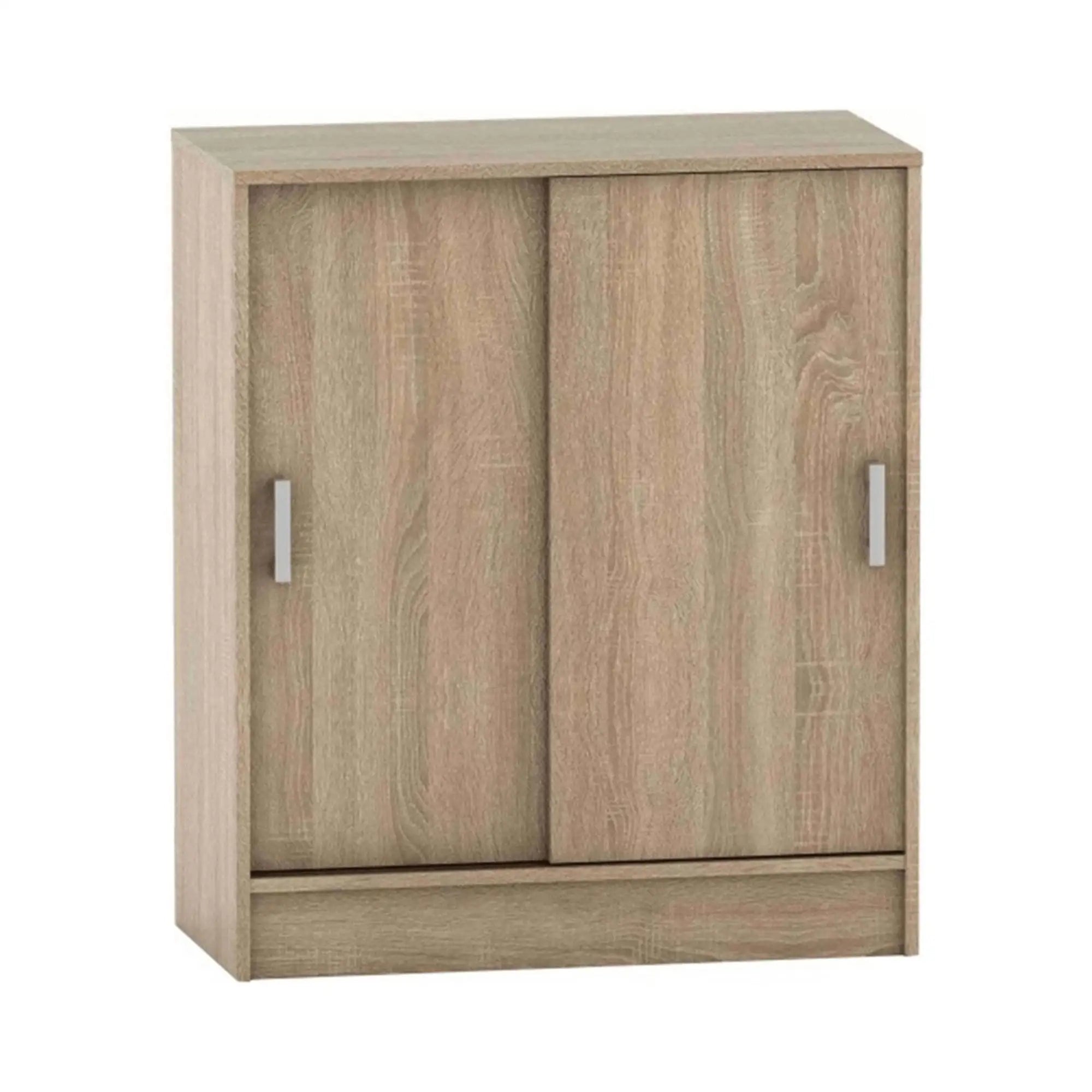 Comoda BETTY 4, stejar sonoma, PAL laminat, cu usi glisante, 80x39x93 cm