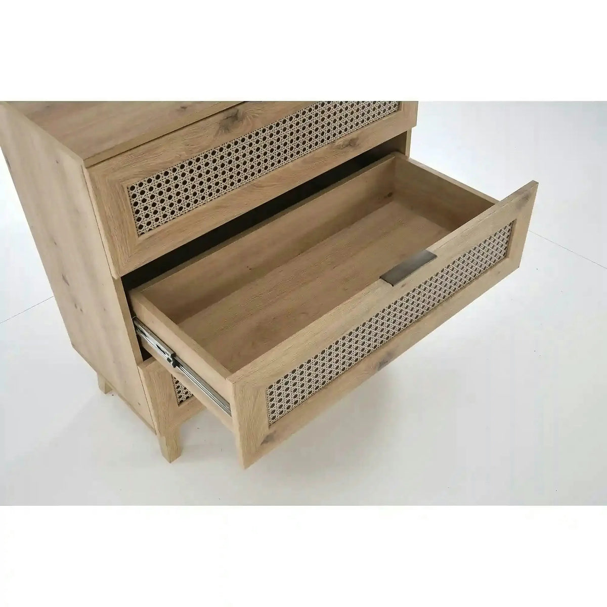 Comoda BORNEO, stejar artisan, PAL laminat, 160x40x85 cm
