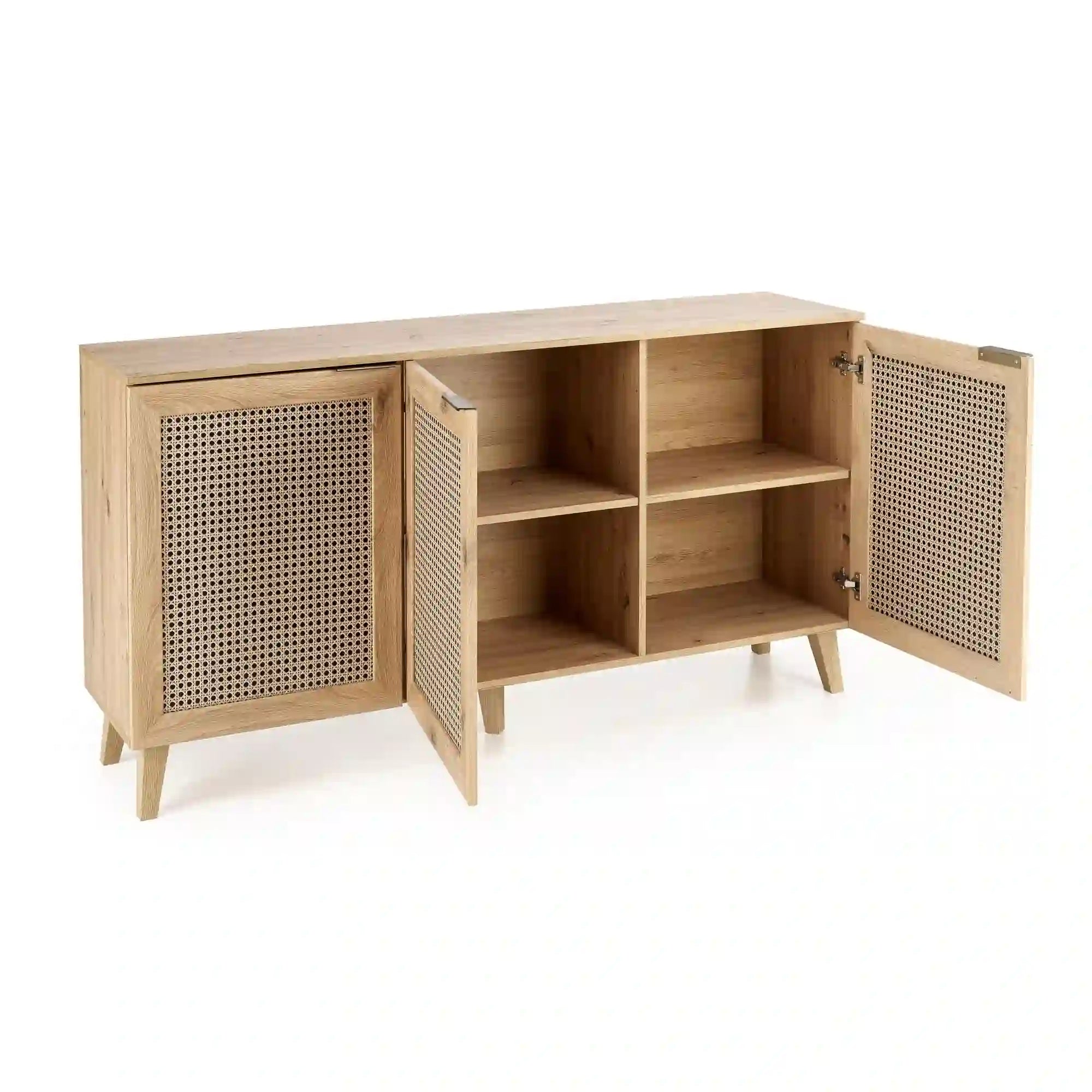 Comoda BORNEO, stejar artisan, PAL laminat, 160x40x85 cm