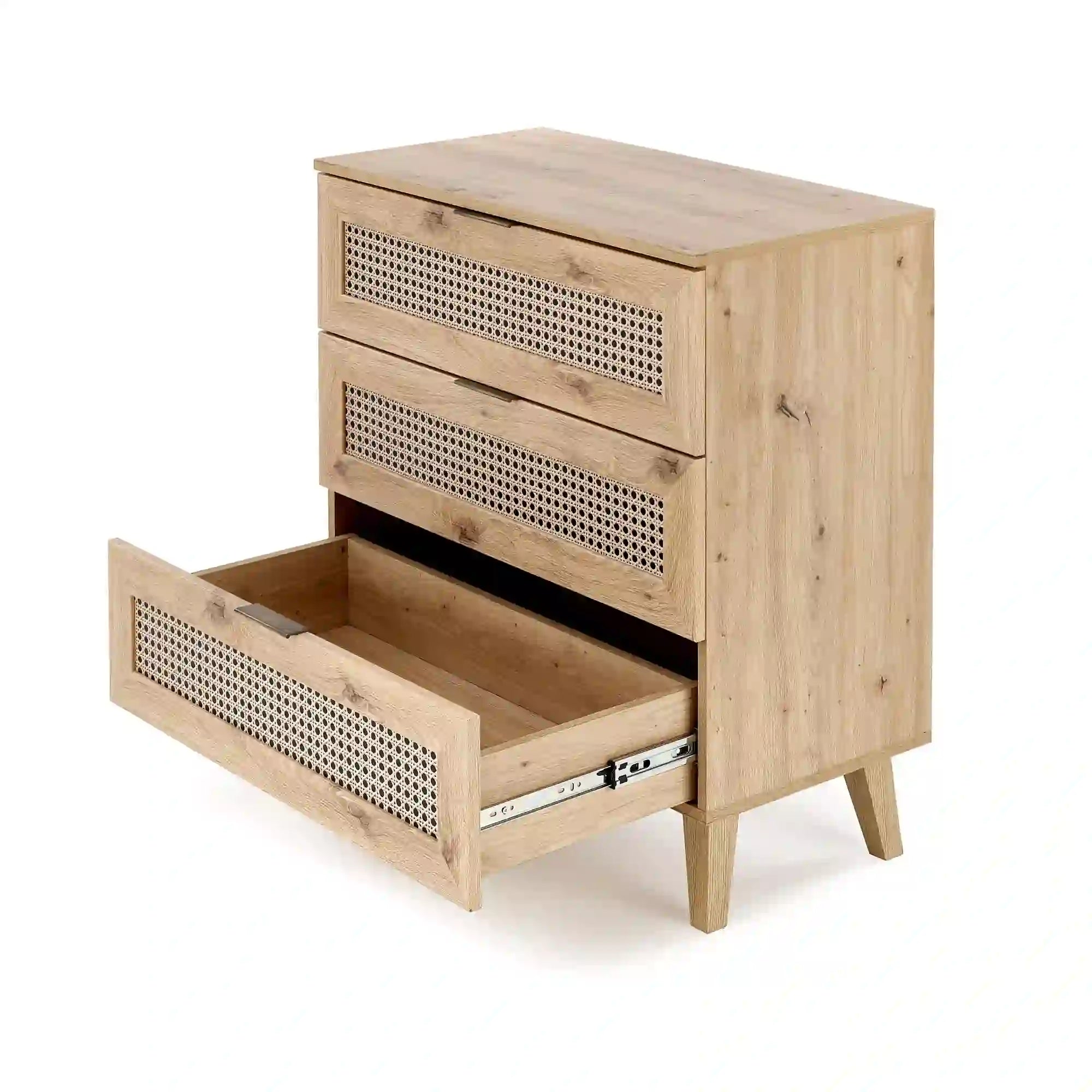 Comoda BORNEO, stejar artisan, PAL laminat, 80x40x85 cm