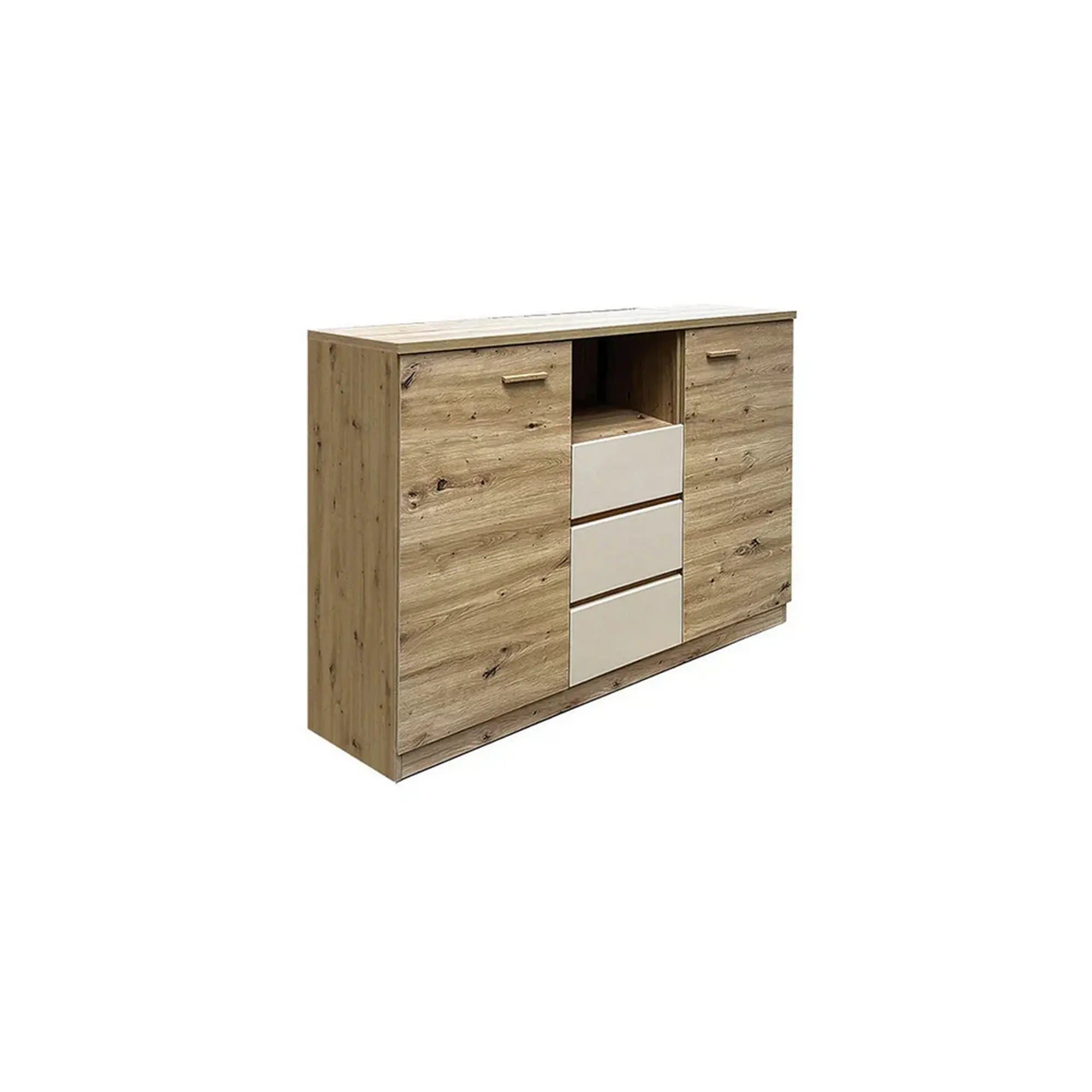 Comoda CANADA CX3, stejar artisan/casmir, PAL laminat, 130x42x105 cm