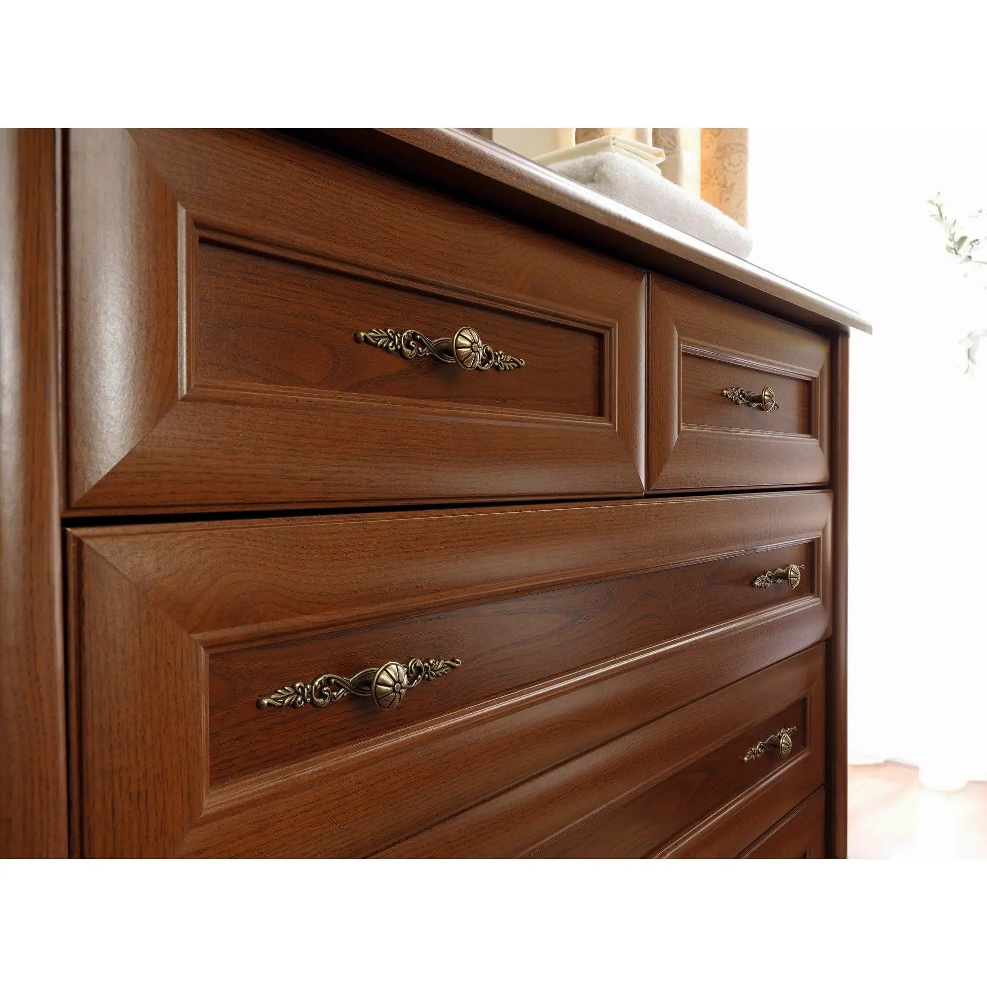 Comoda clasica KENT EKOM3D1S, castan, PAL, 154x45x91 cm