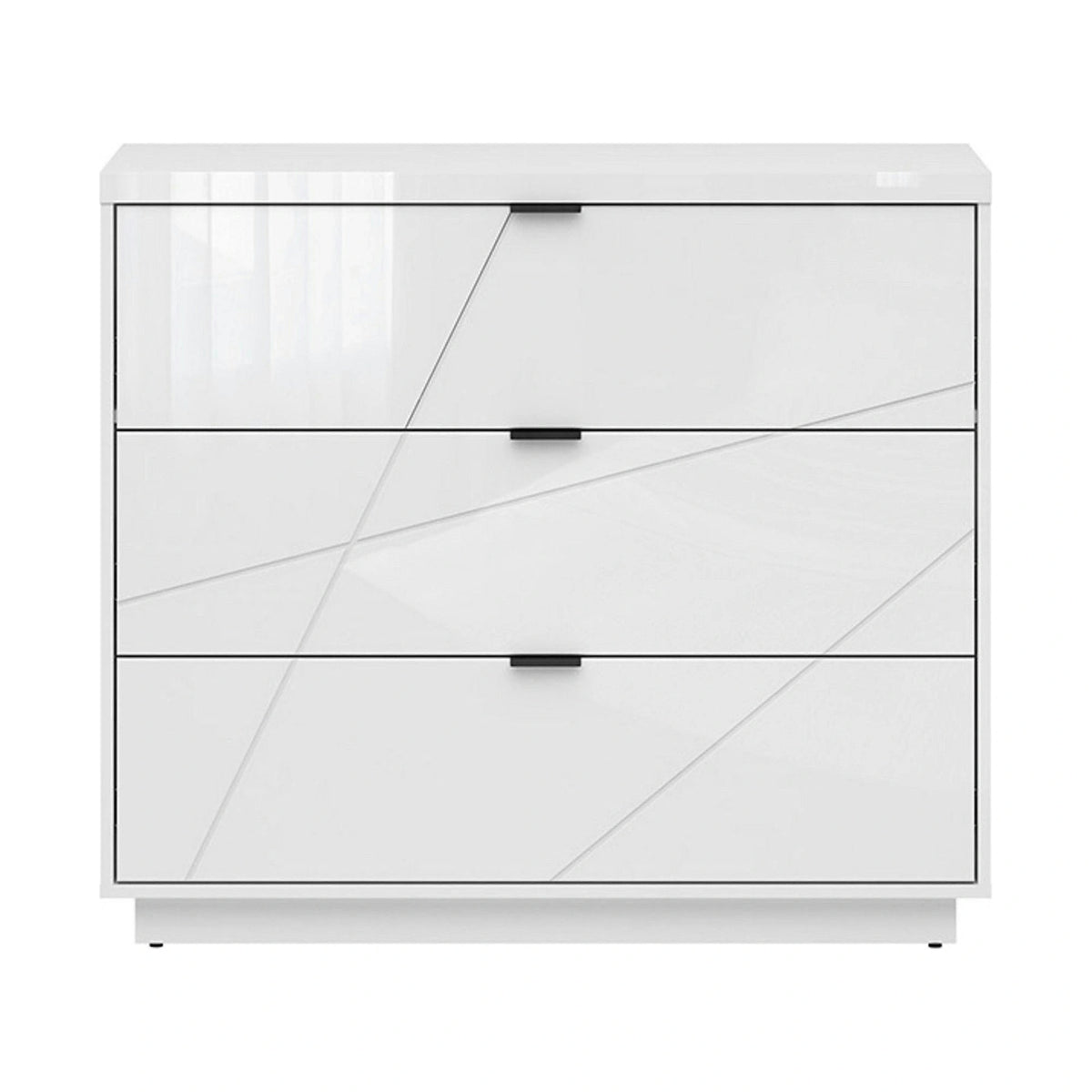 Comoda FORN, alb lucios, PAL melaminat, 106x43x93 cm