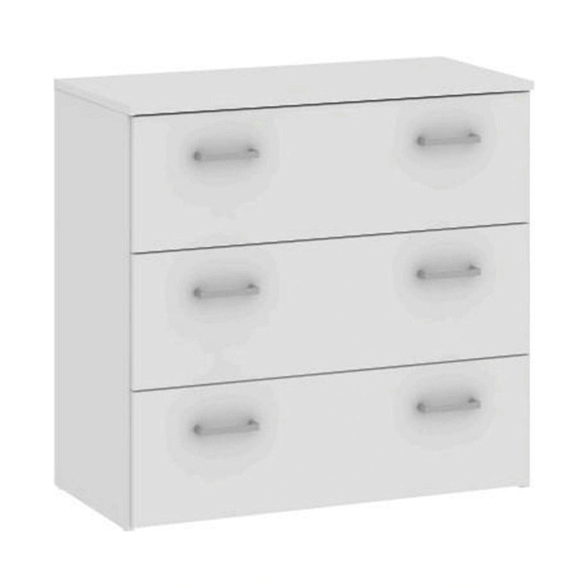 Comoda GARBO 3, alb, PAL melaminat, 74x36x70 cm