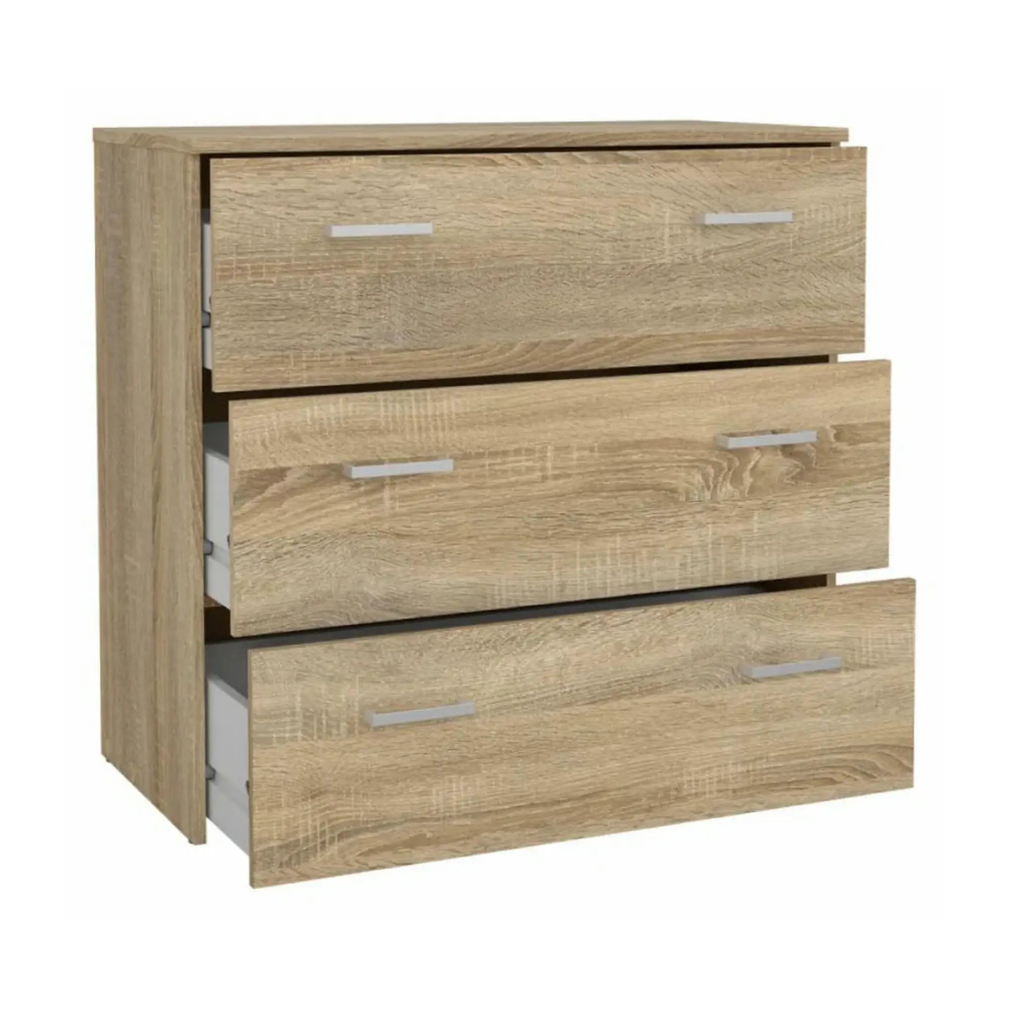 Comoda GARBO 3, stejar sonoma, PAL melaminat, 74x36x70 cm