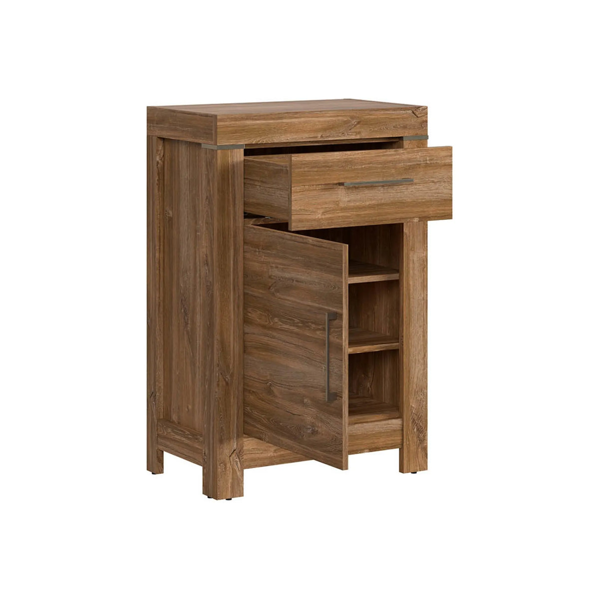 Comoda GENT, stejar stirling, PAL laminat, 66x40x101 cm