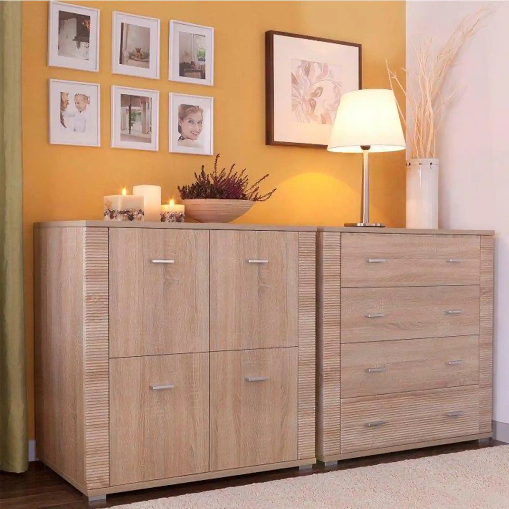 Comoda GRAND tip 10, stejar sonoma, PAL, 93x39x96 cm