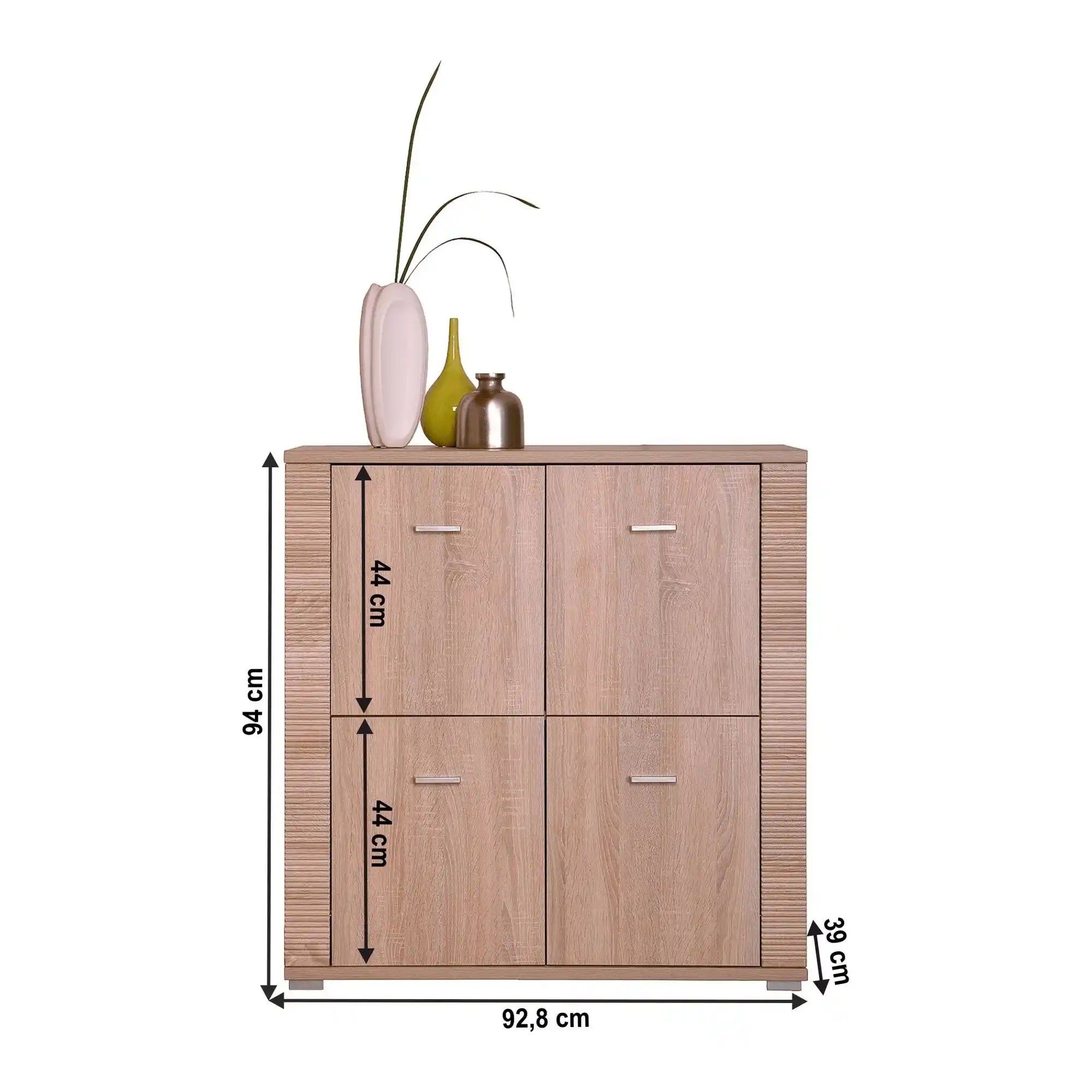 Comoda GRAND tip 10, stejar sonoma, PAL, 93x39x96 cm