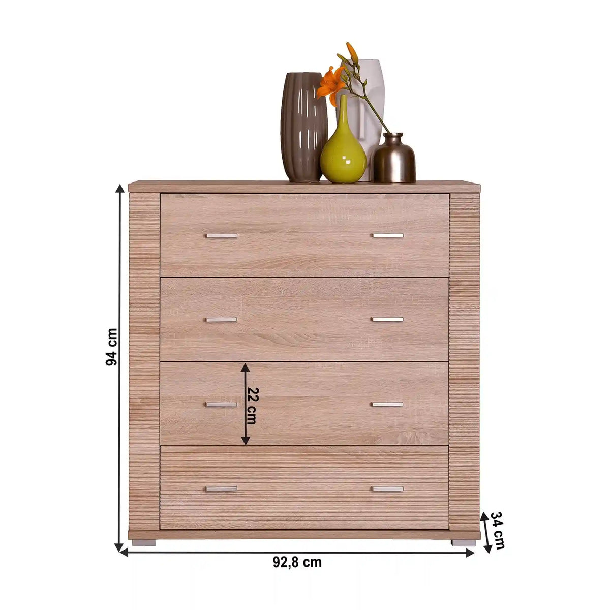 Comoda GRAND tip 11, stejar sonoma, PAL, 93x34x94 cm