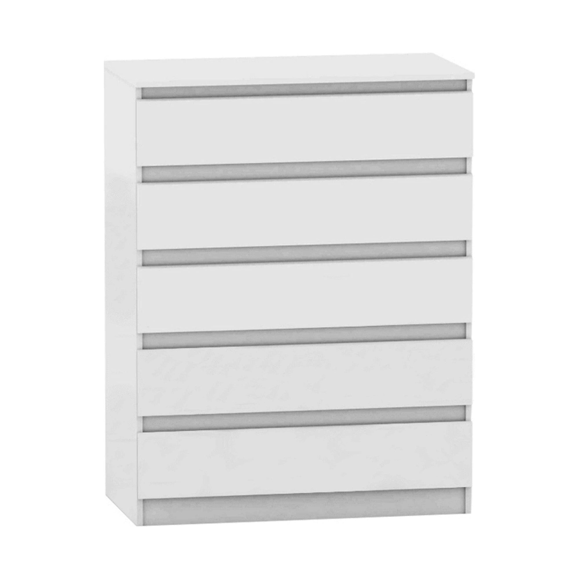 Comoda HANY NEW 005, alb, DTD laminat, 90x49x117 cm