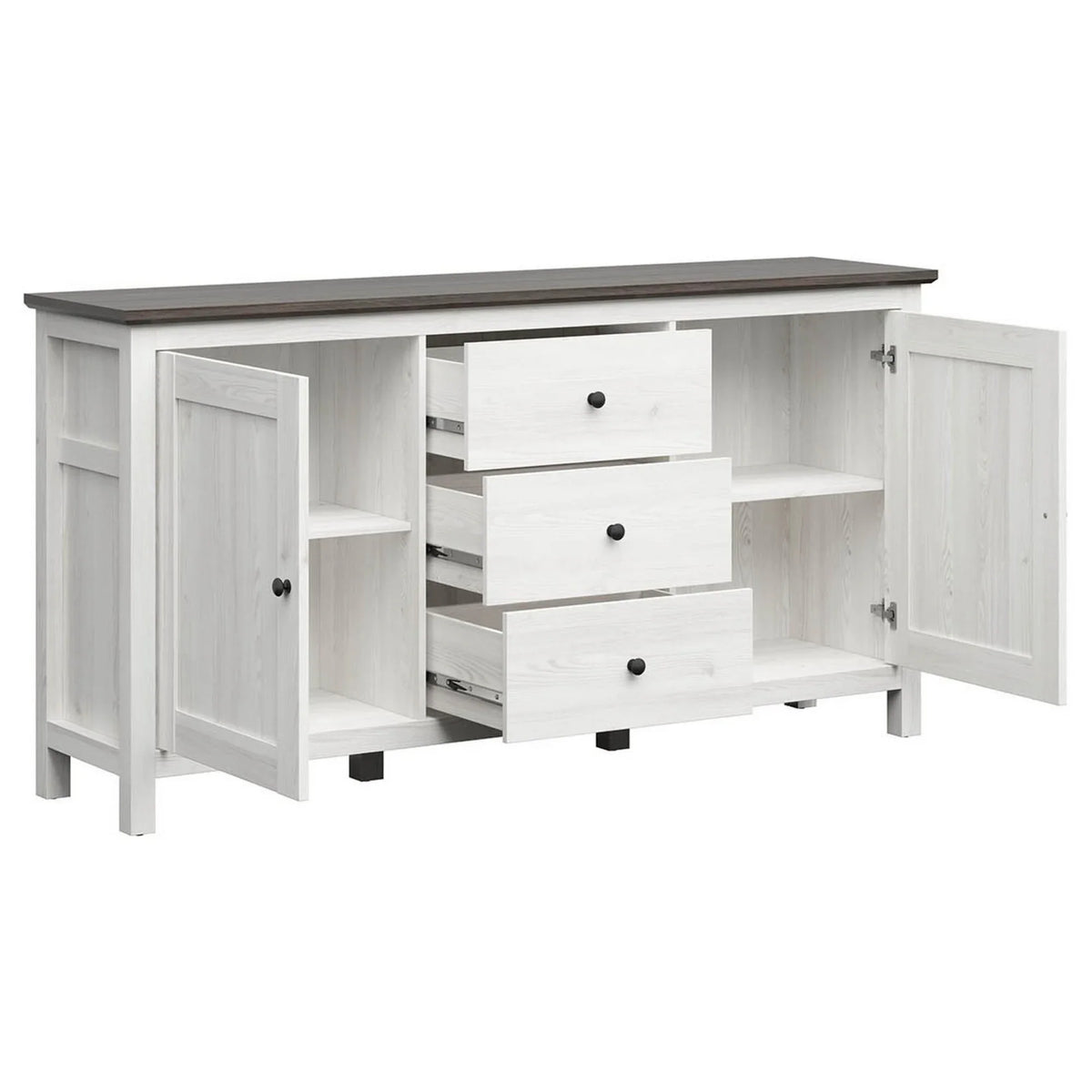 Comoda HESEN, pin deschis, PAL laminat, 186x44x96 cm