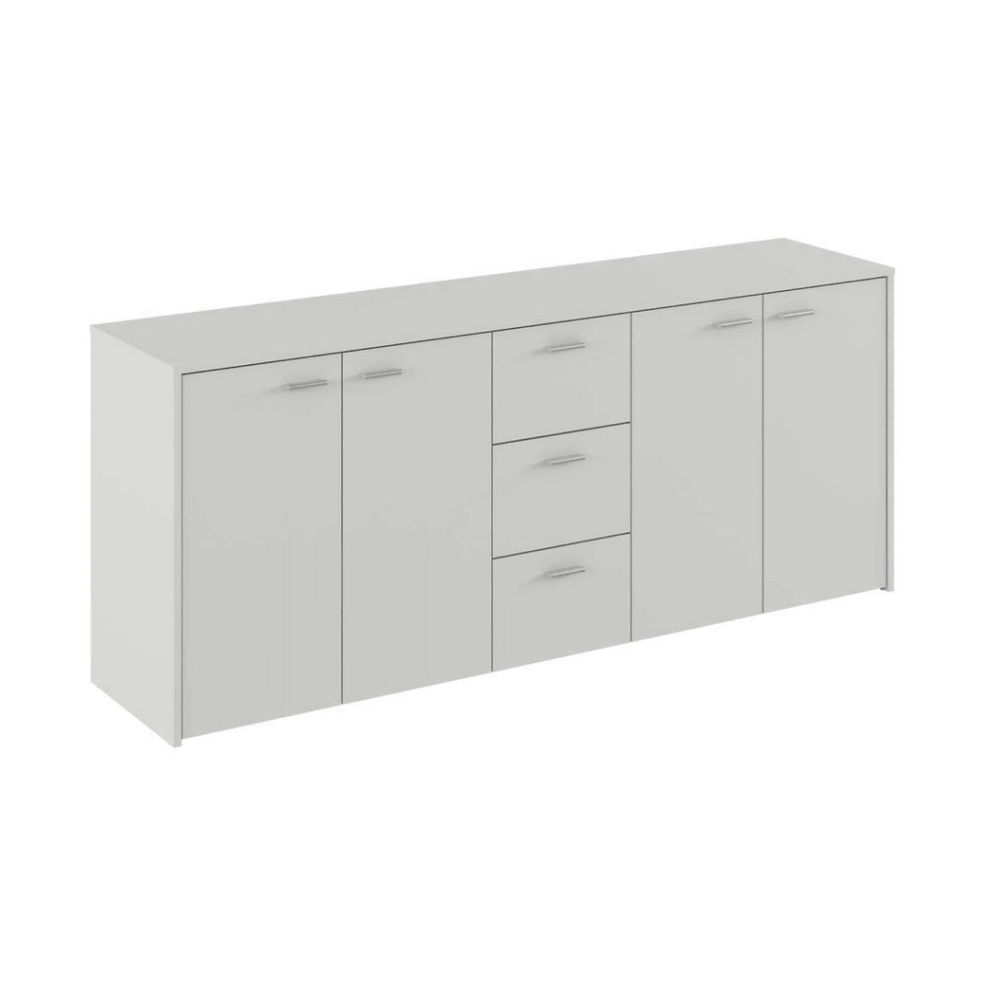Comoda HUGOS 180, alb, PAL melaminat, 180x42x75 cm