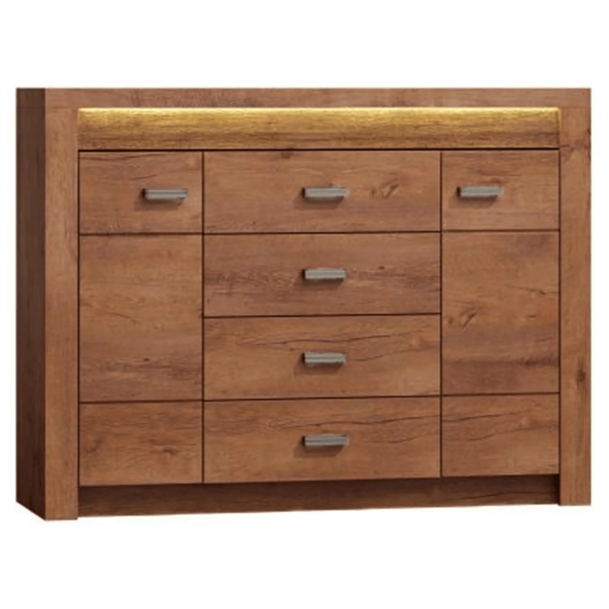 Comoda INFINITY I-07, frasin deschis, PAL melaminat, 137x42x104 cm