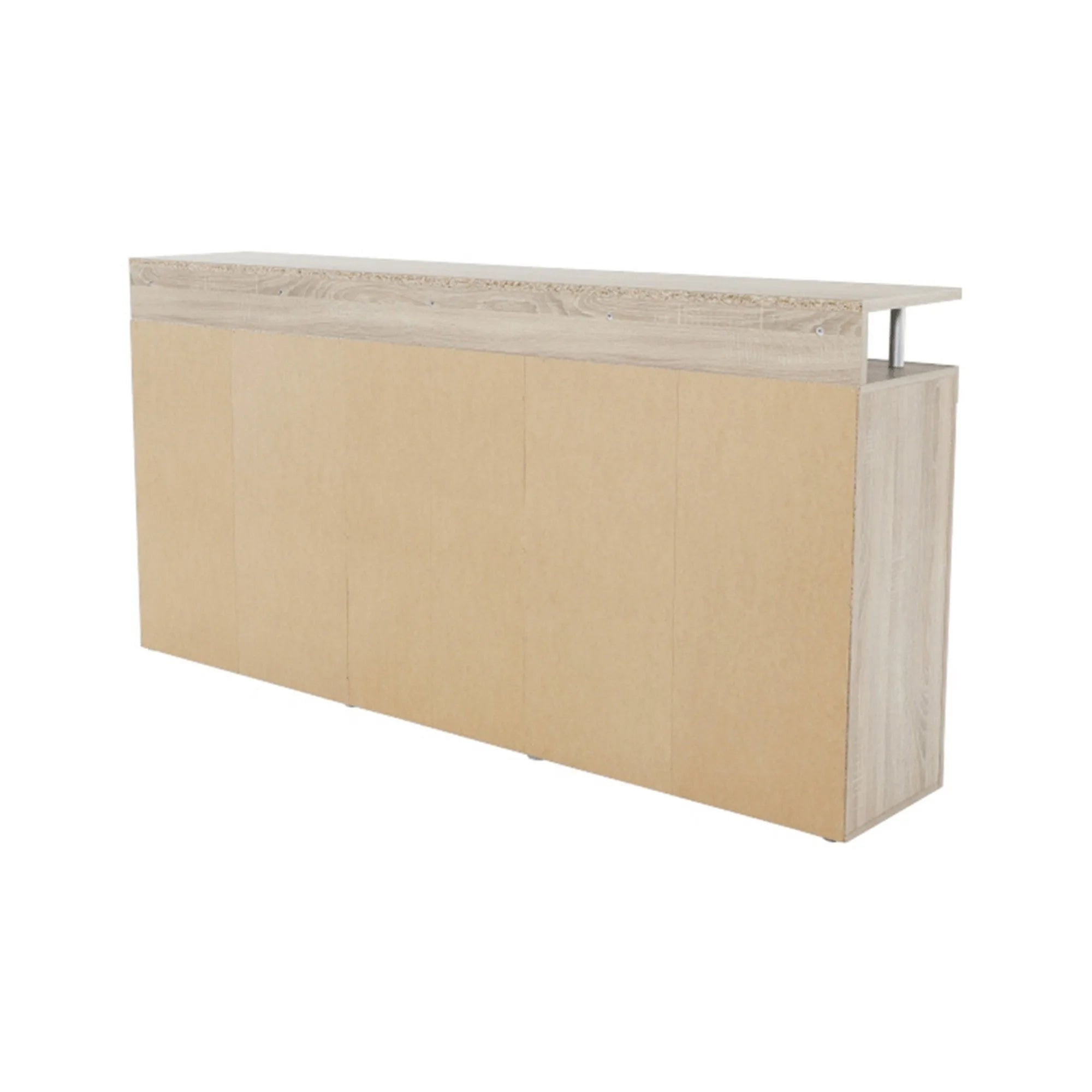 Comoda JUNO - JACHIM NEW, stejar sonoma/alb, PAL, 195x37x97 cm