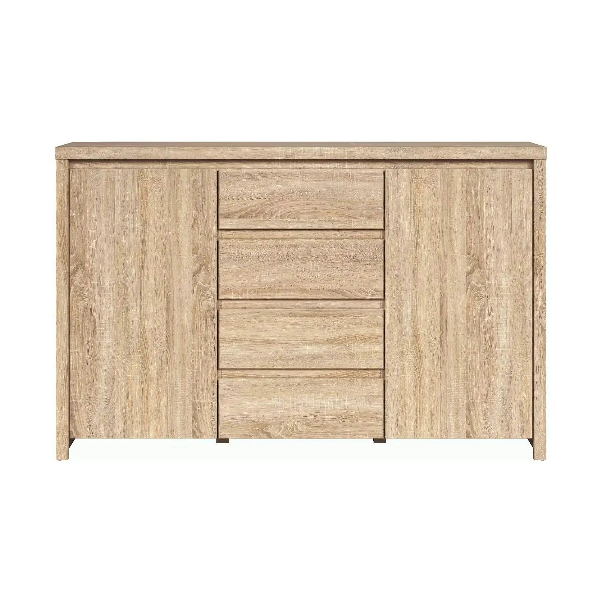 Comoda KASPIAN KOM2D4S, stejar sonoma, PAL, 144x41x92 cm