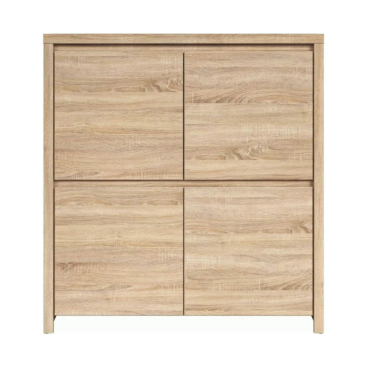 Comoda KASPIAN KOM4D, stejar sonoma, PAL melaminat, 105x41x113 cm