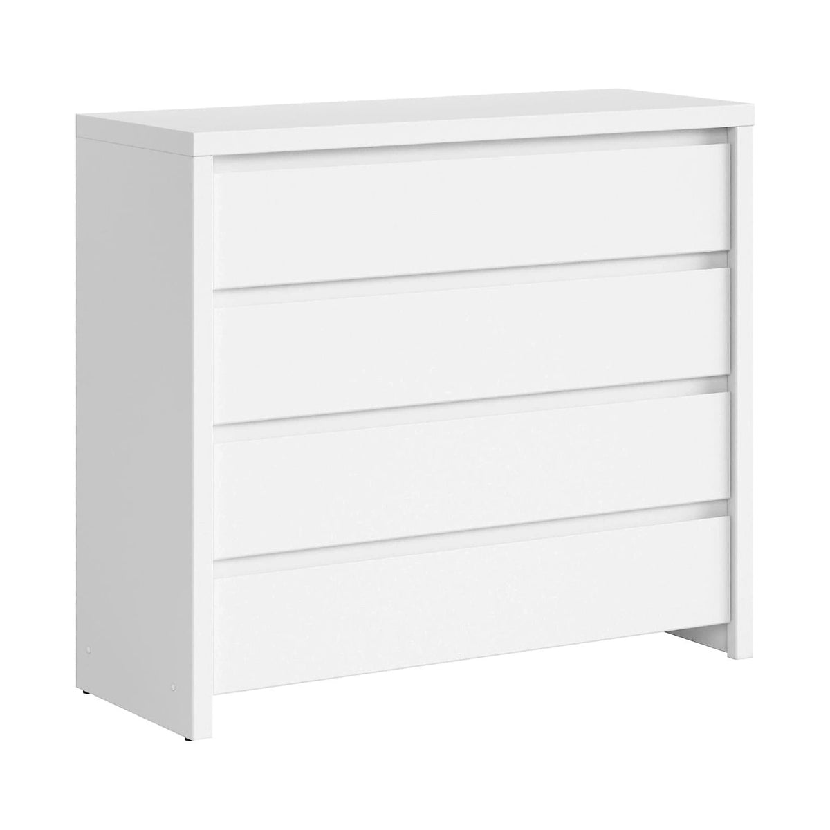 Comoda KASPIAN KOM4S, alb, PAL melaminat, 105x41x92 cm