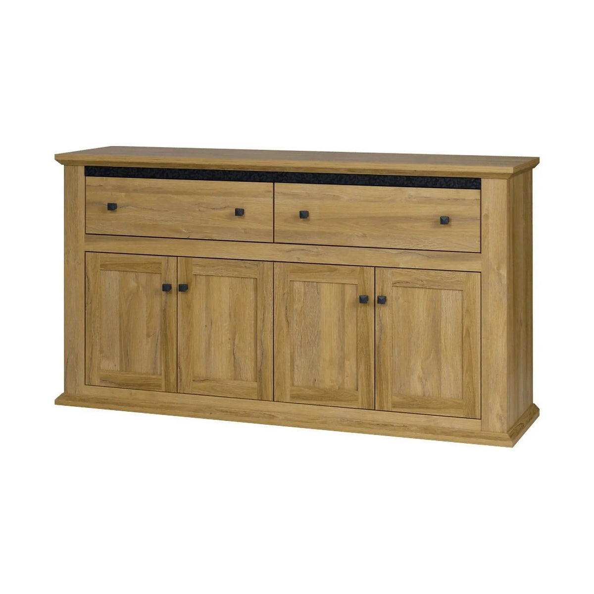Comoda LEON MZ10, stejar grand, DTD laminat, 160x45x87 cm