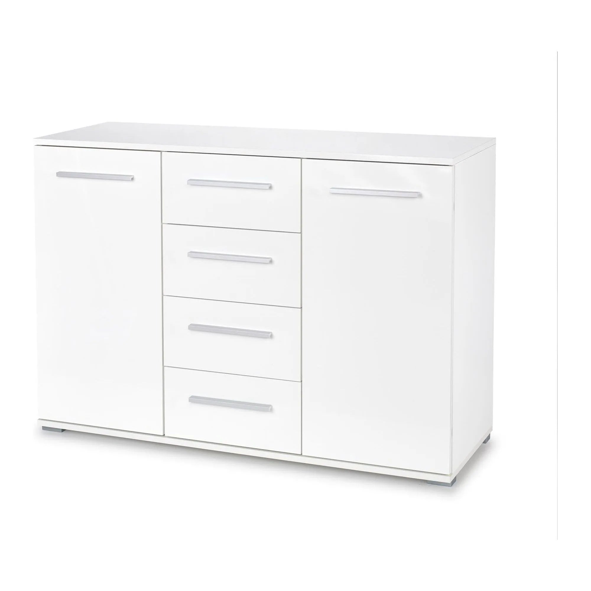 Comoda LIMA KM4, alb, PAL, 116x40x82 cm