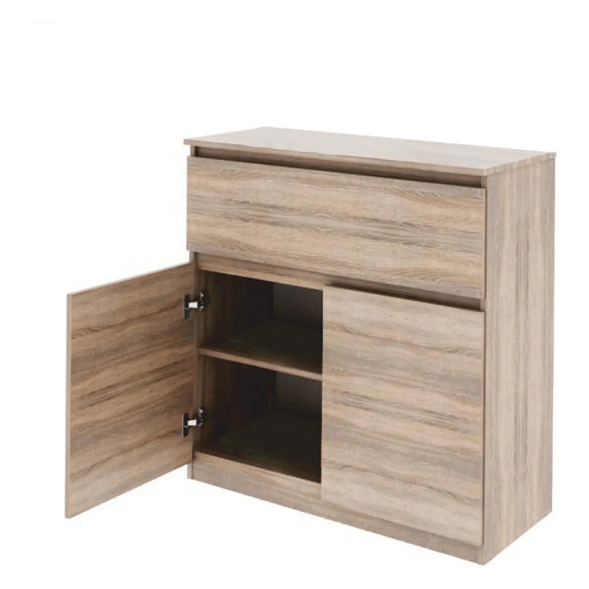 Comoda LOGAN NEW 02, stejar sonoma, DTD laminat, 92x40x94 cm