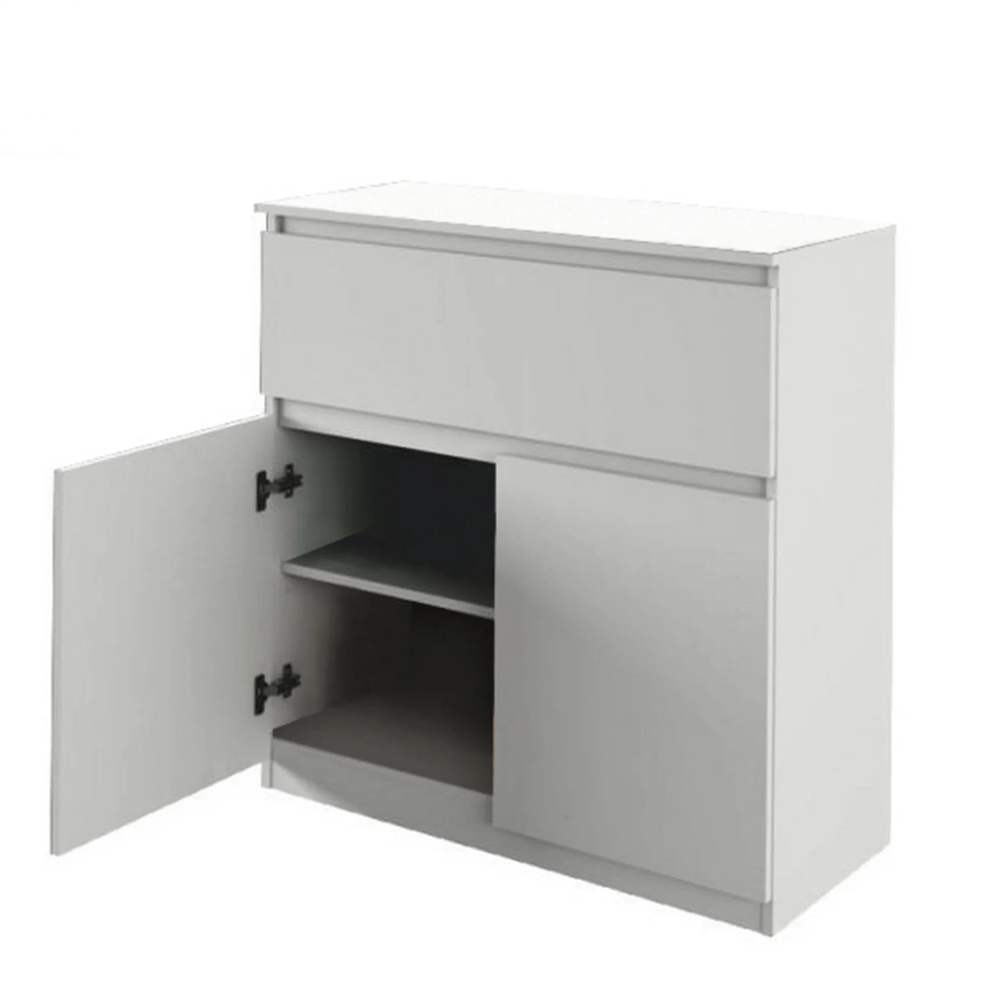 Comoda LOGAN NEW 03, alb, DTD laminat, 92x40x94 cm