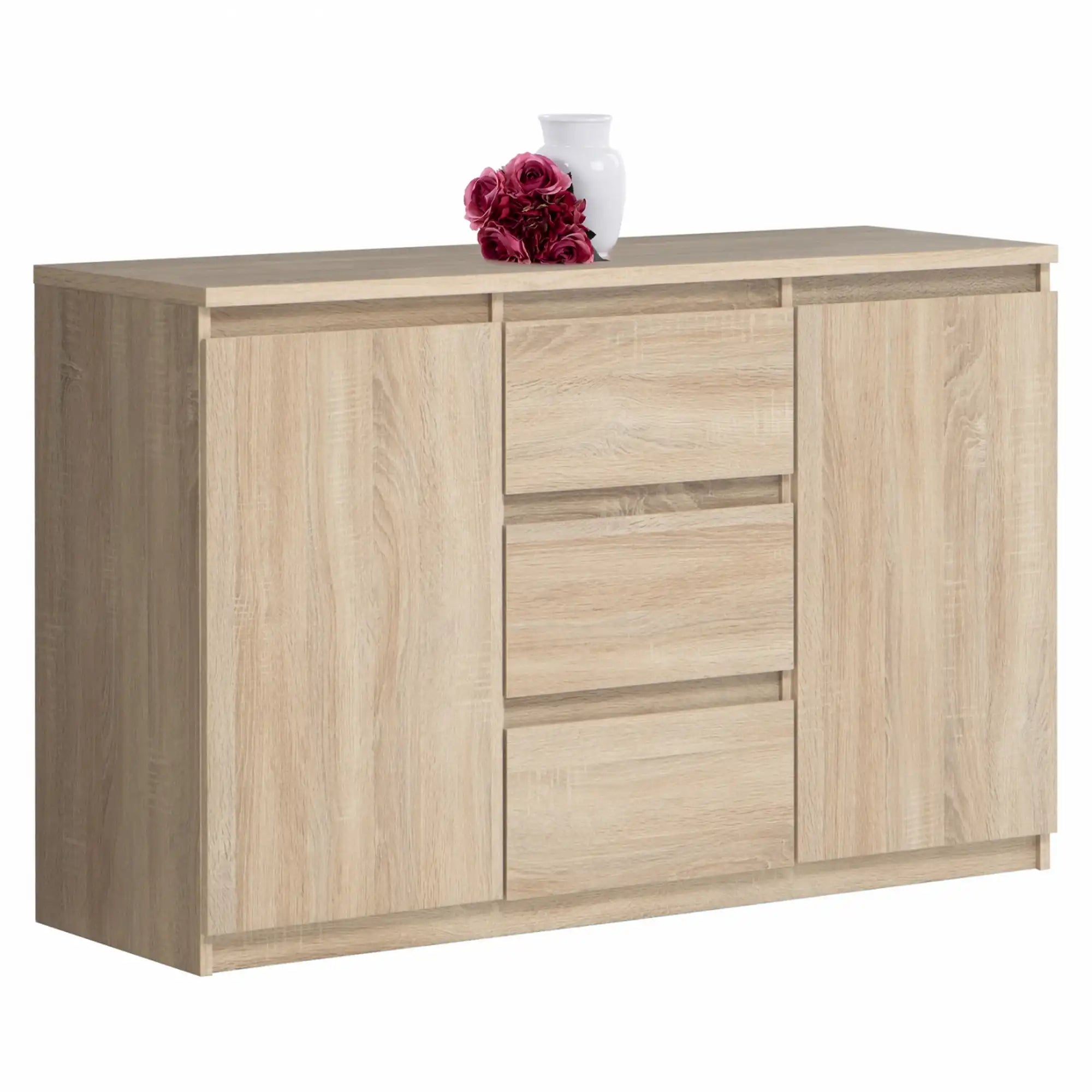 Comoda LOGAN NEW 04, stejar sonoma, DTD laminat, 138x40x94 cm