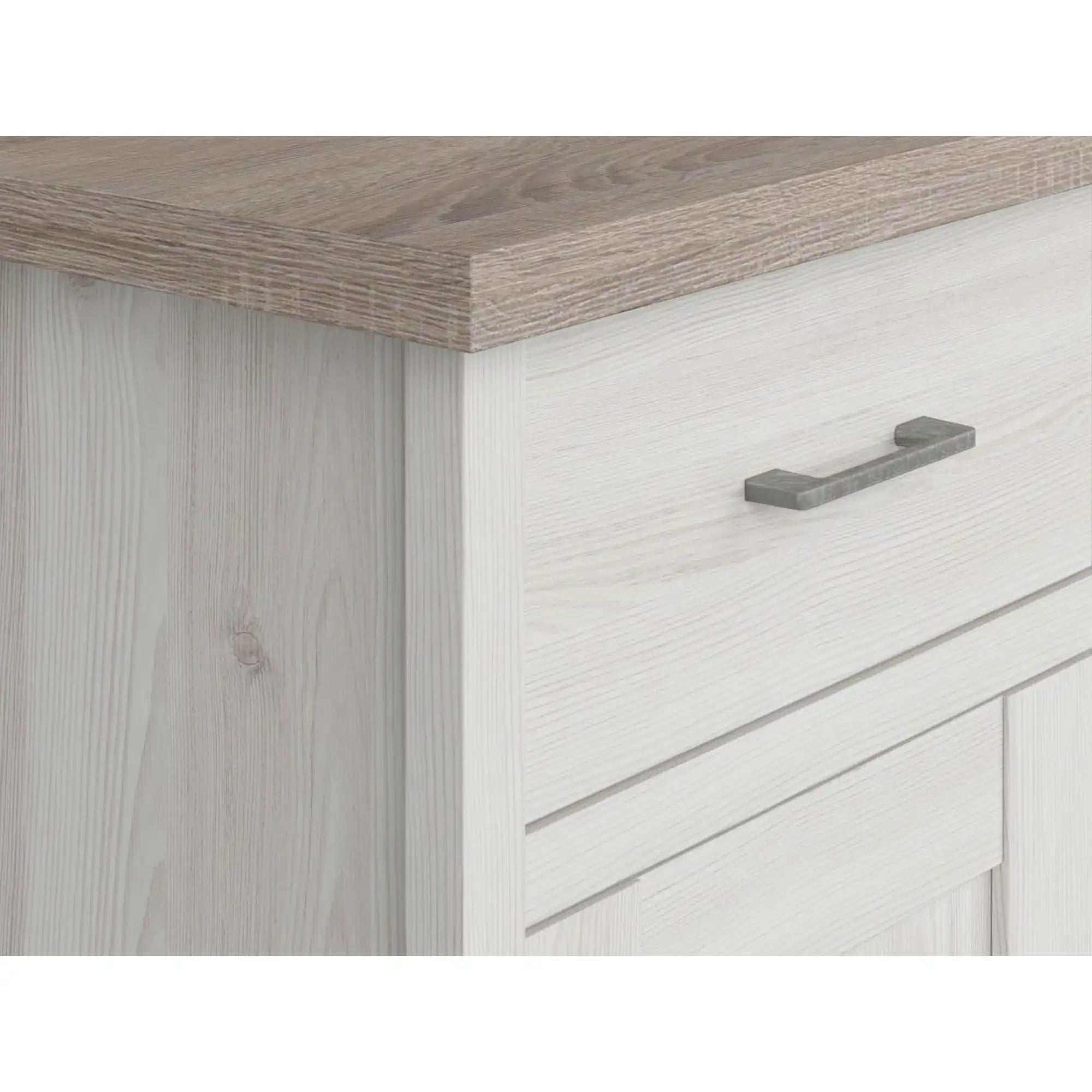 Comoda LUCA JUZI, zada sibiu deschis/stejar sonoma, PAL laminat, 148x43x90 cm