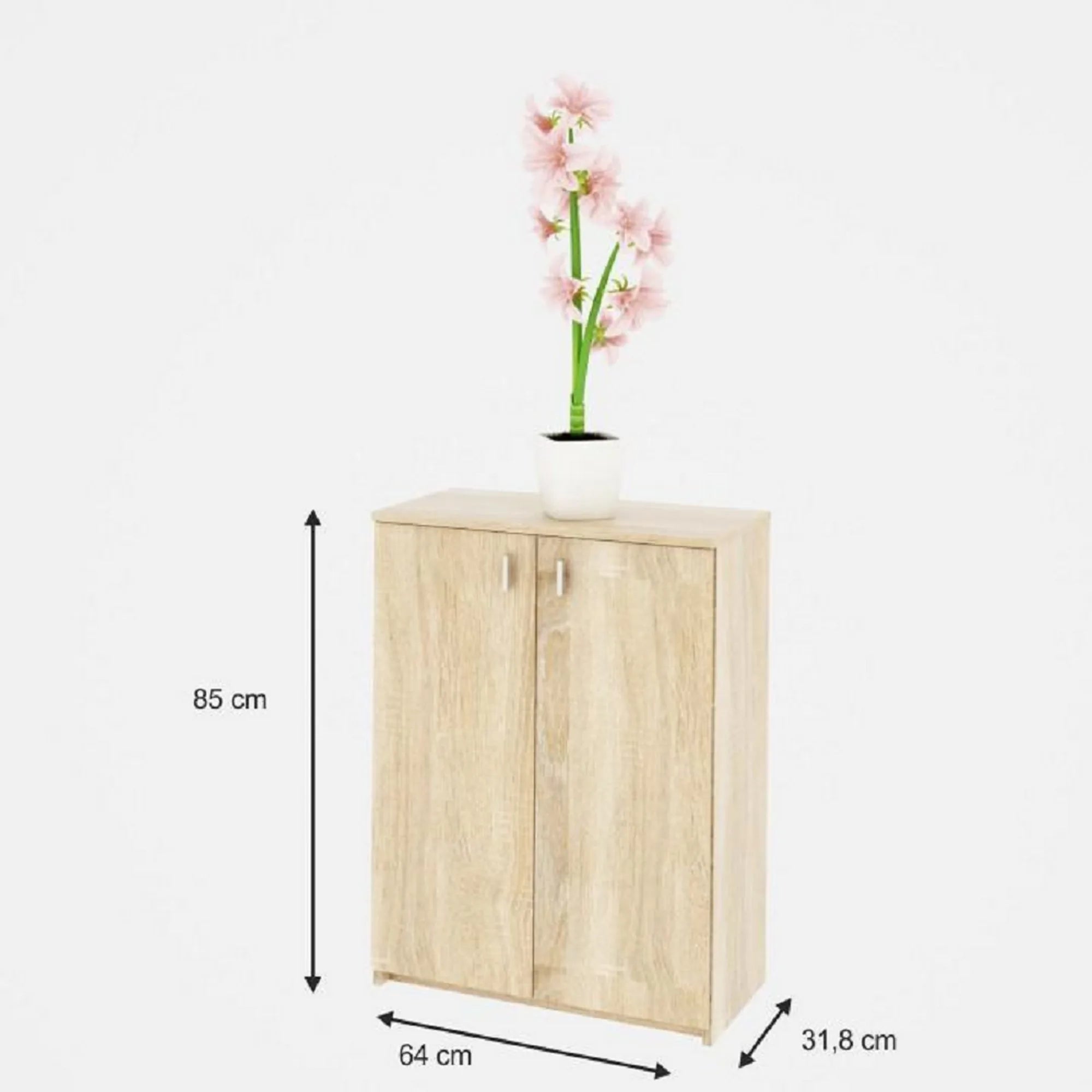 Comoda NATALI TYP 4, stejar sonoma, DTD laminat, 64x32x85 cm