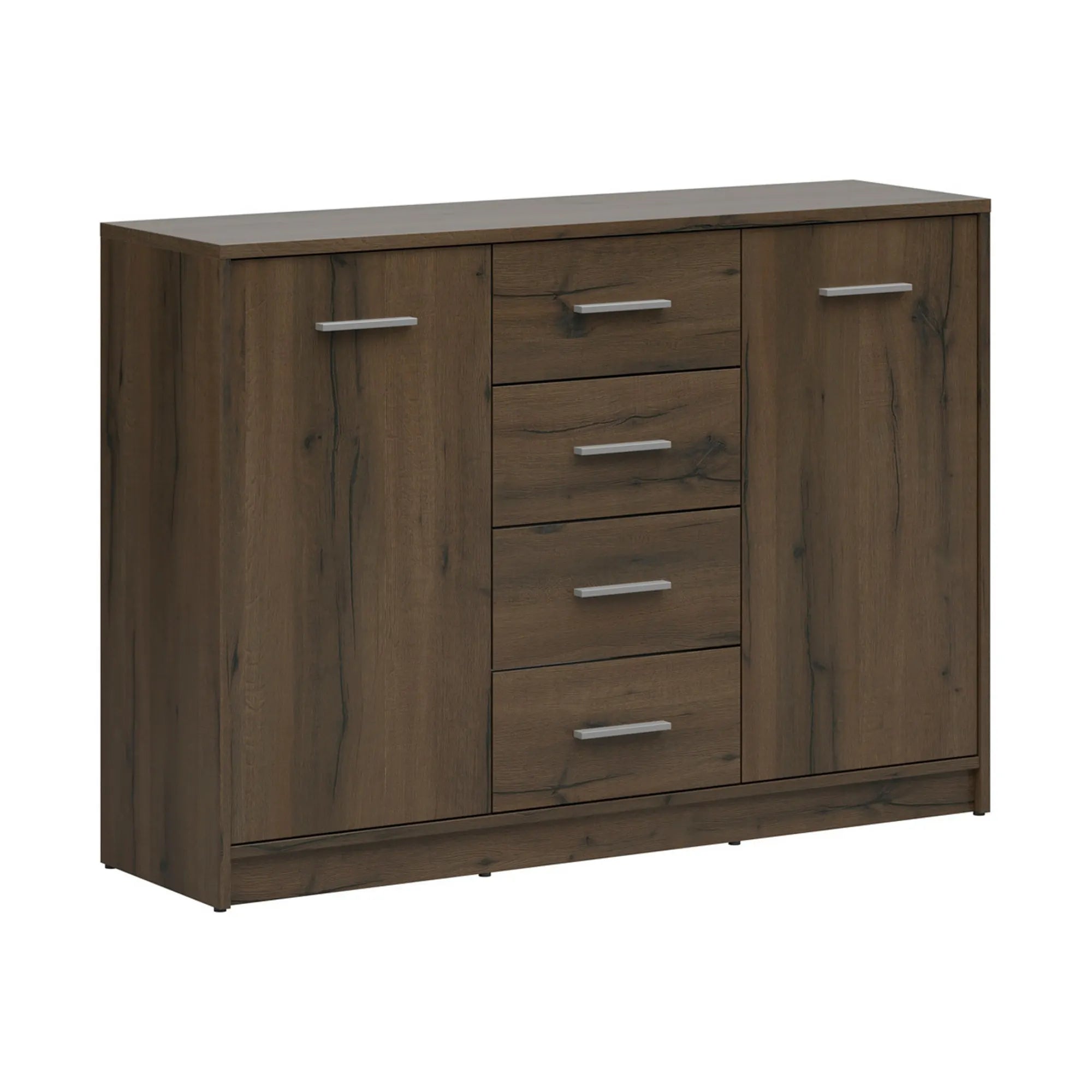 Comoda NEPO PLUS, stejar nobil, PAL laminat, 119x34x84 cm