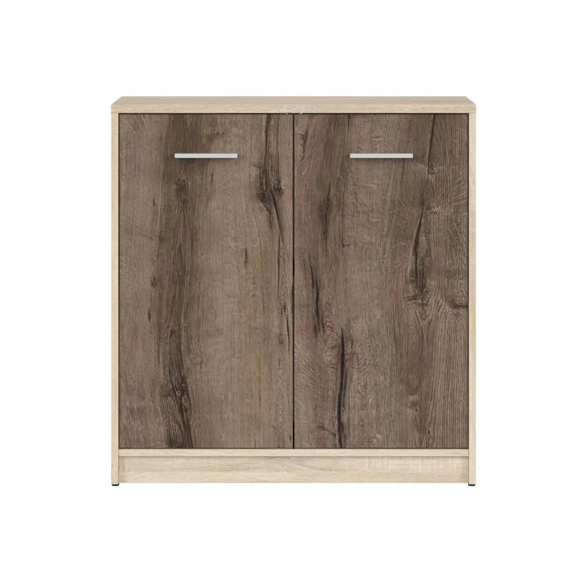 Comoda NEPO PLUS, stejar, PAL laminat, 80x34x84 cm