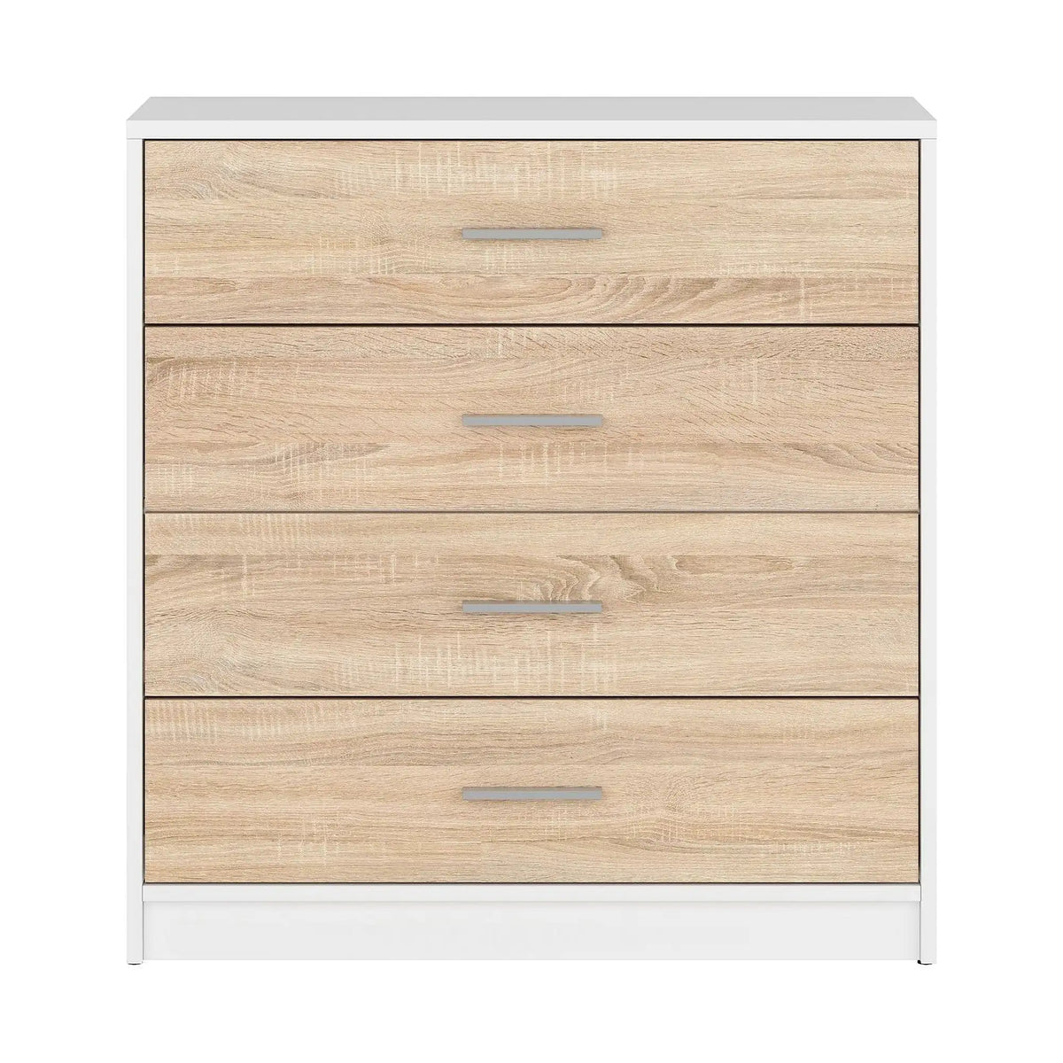 Comoda NEPO PLUS, stejar sonoma/alb, PAL, 80x34x84 cm