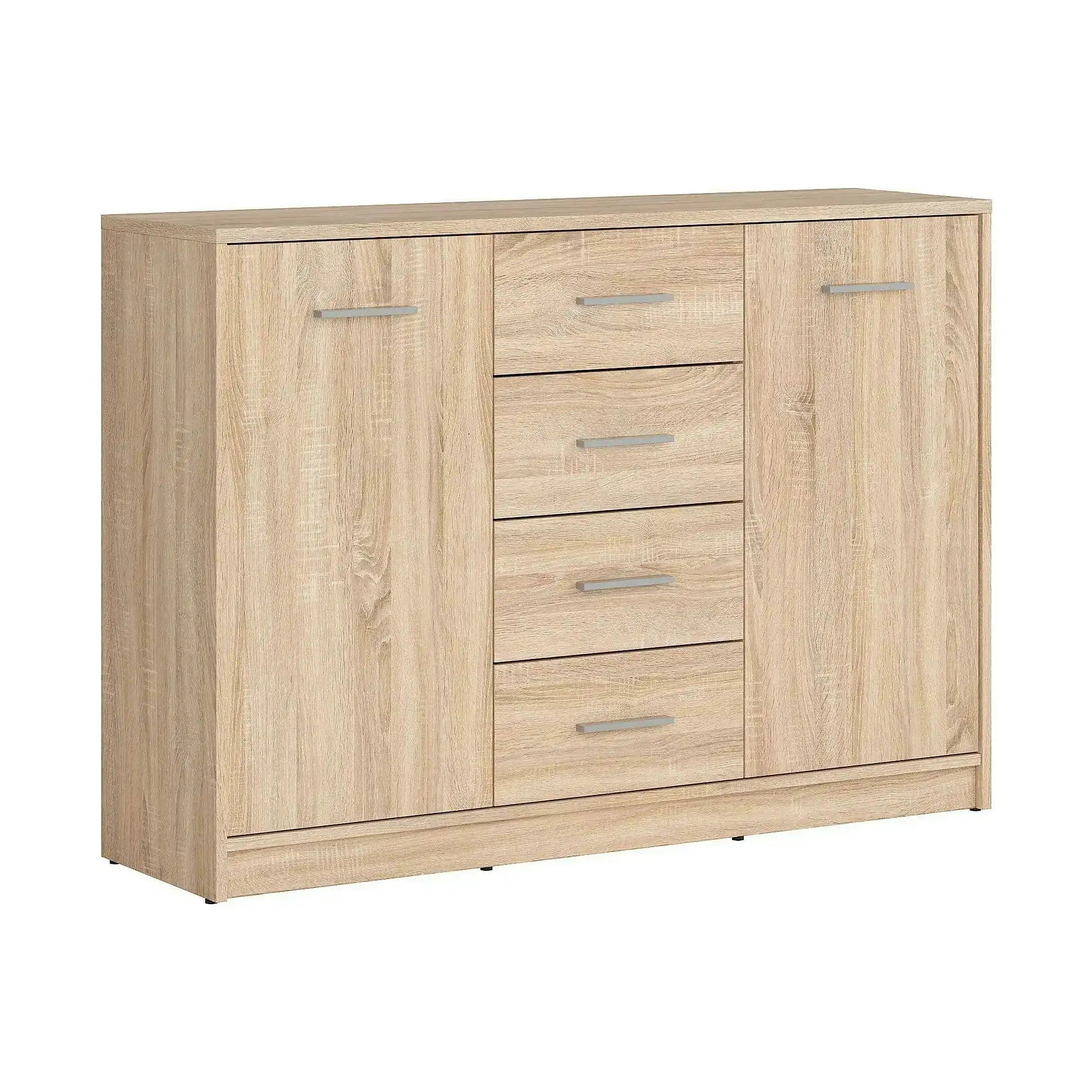 Comoda NEPO PLUS, stejar sonoma, PAL laminat, 119x34x84 cm