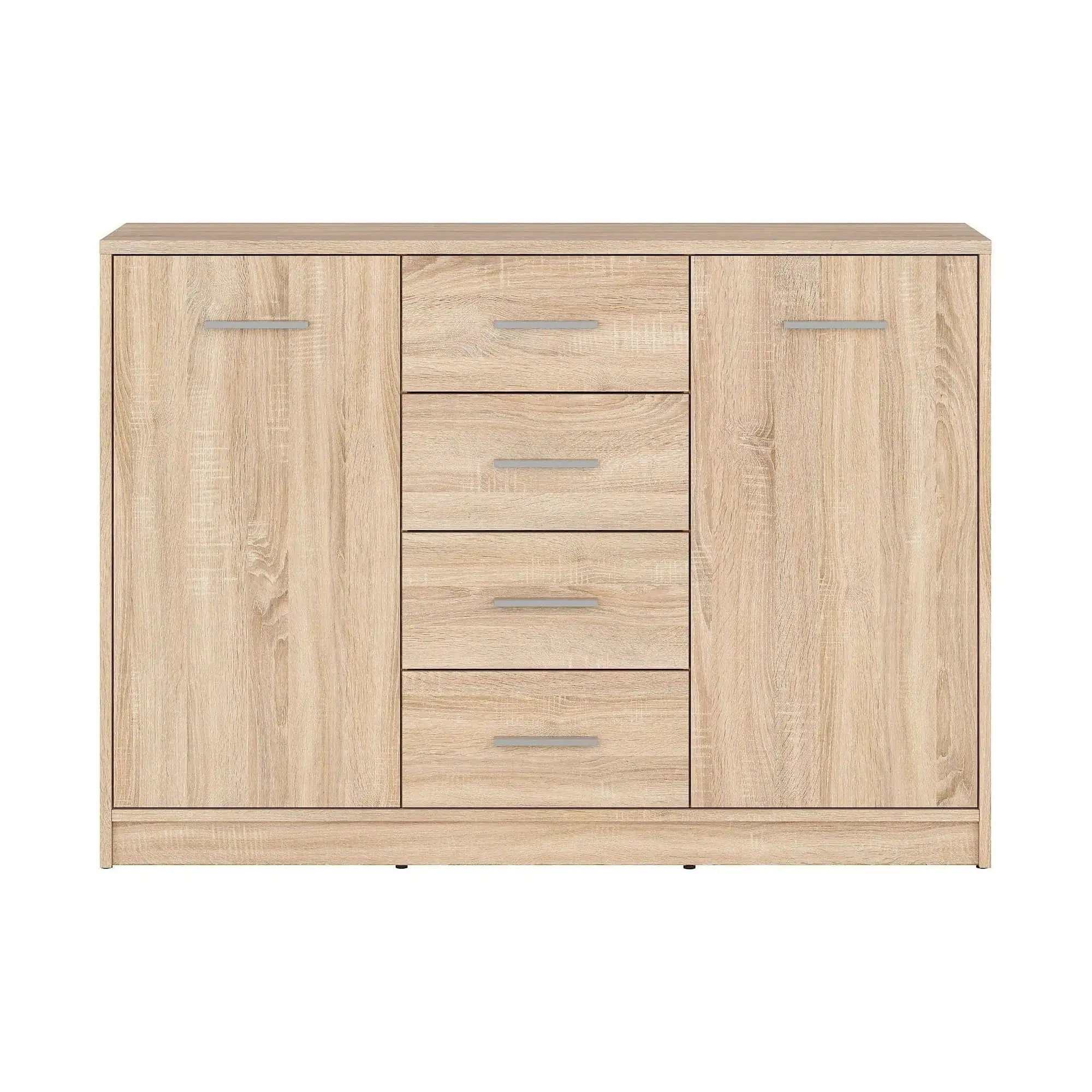 Comoda NEPO PLUS, stejar sonoma, PAL laminat, 119x34x84 cm