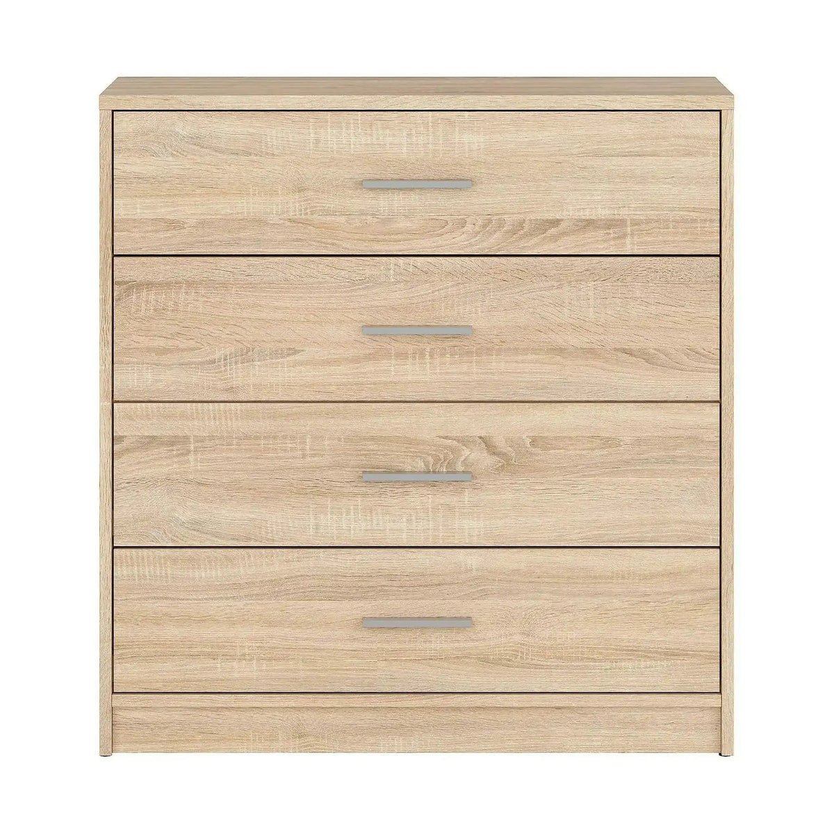 Comoda NEPO PLUS, stejar sonoma, PAL laminat, cu 4 sertare, 80x34x84 cm