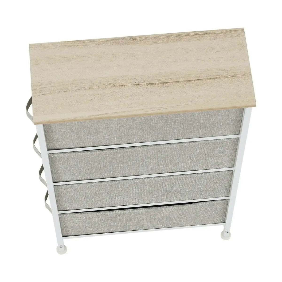 Comoda OFELIA TYP 2, alb/bej/gri, 48x20x76 cm