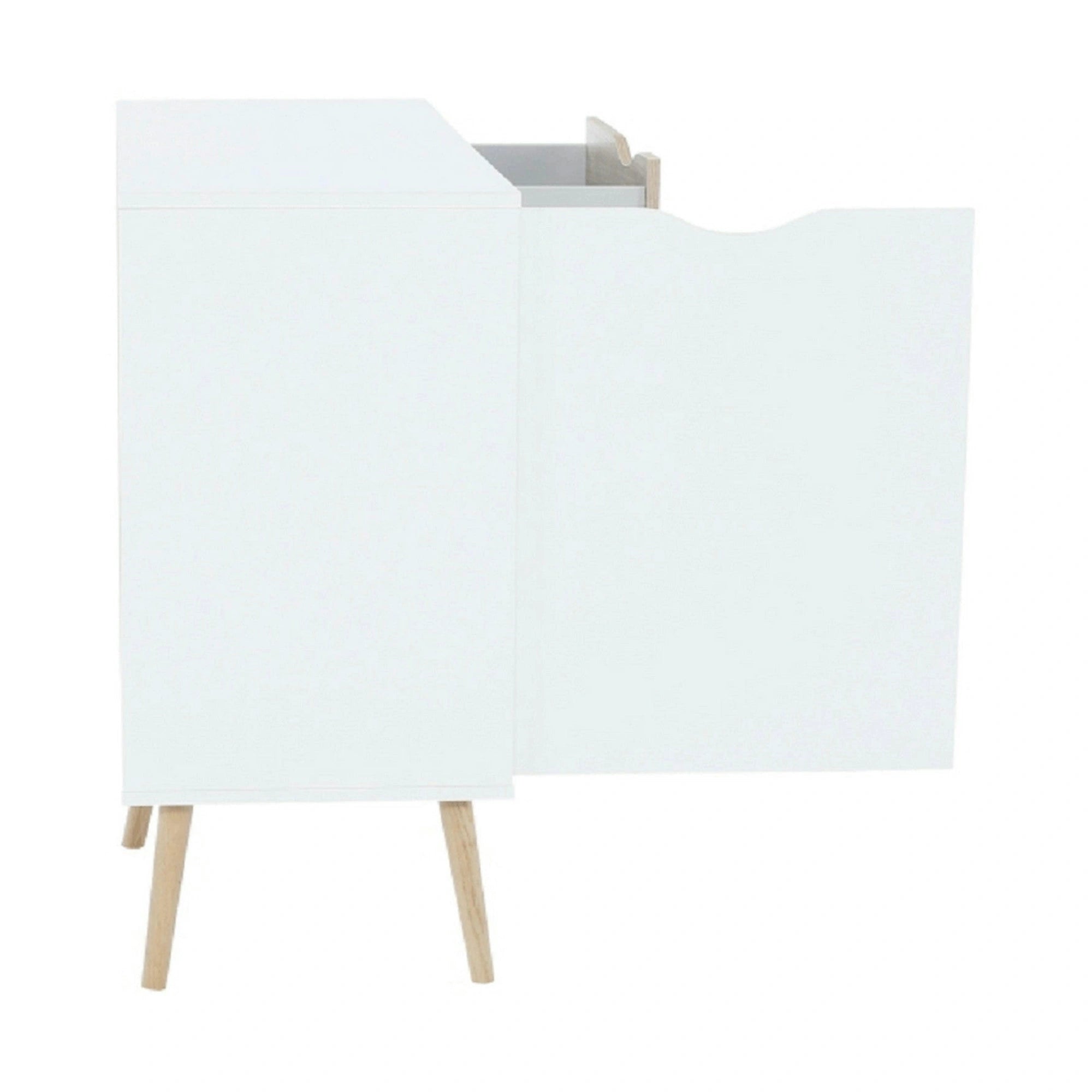 Comoda OSLO 75387, alb, stejar sonoma, PAL melaminat, 98x39x81 cm