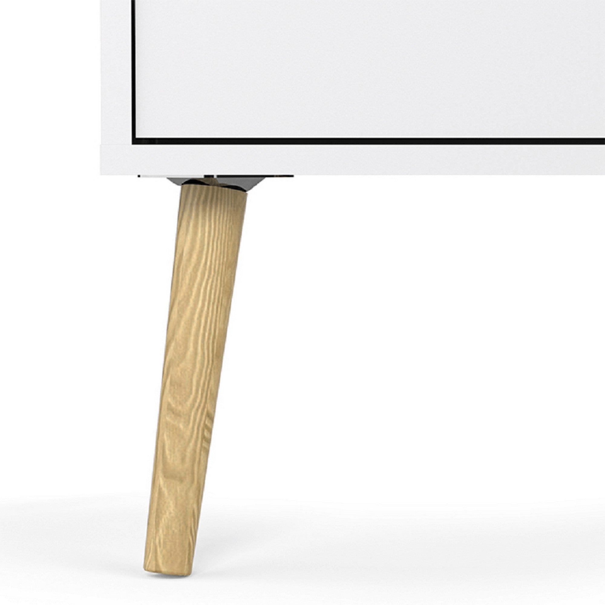 Comoda OSLO 75456, stejar sonoma/alb, DTD laminat, 99x39x101 cm