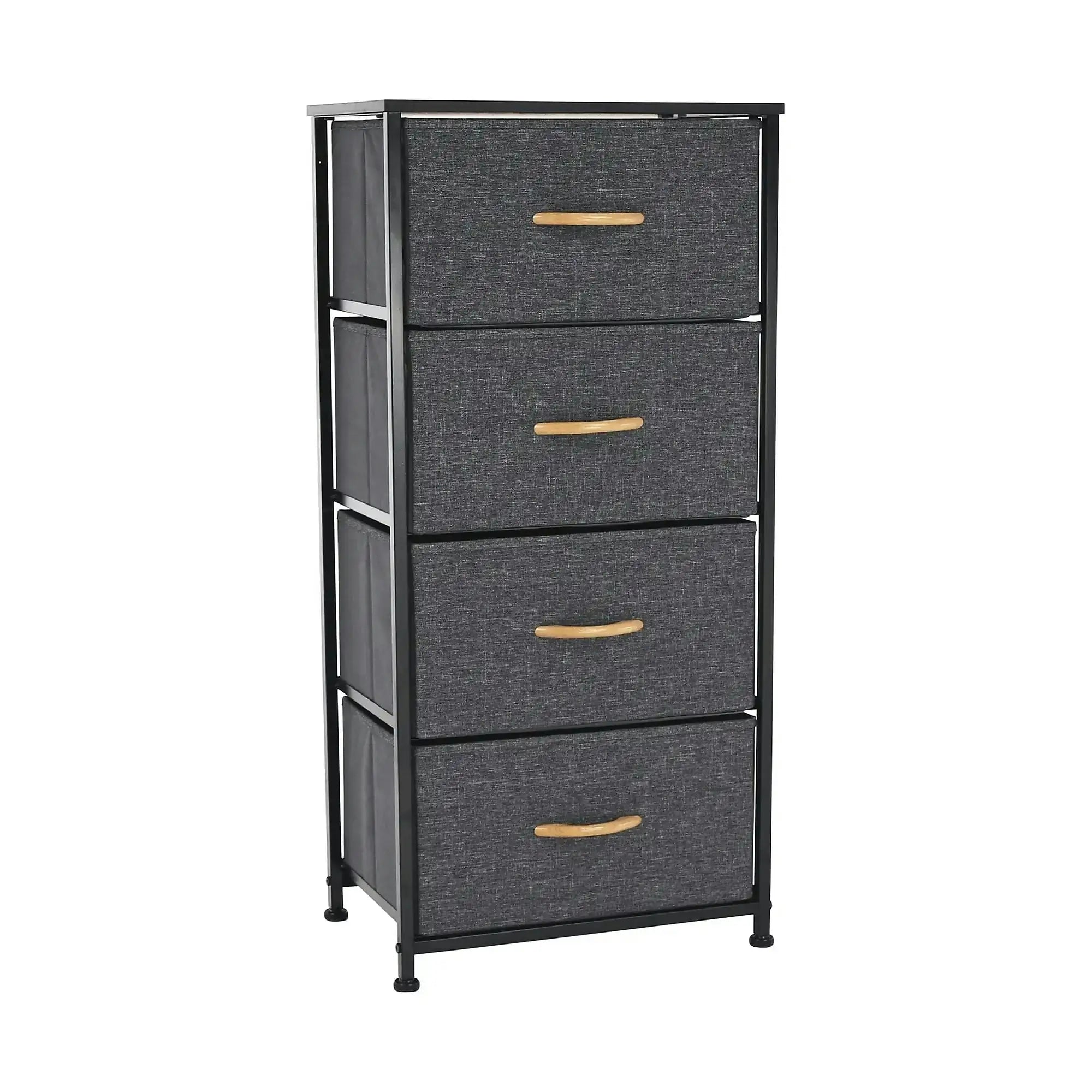 Comoda PALMERA TYP 2, negru/gri inchis, 45x30x95 cm