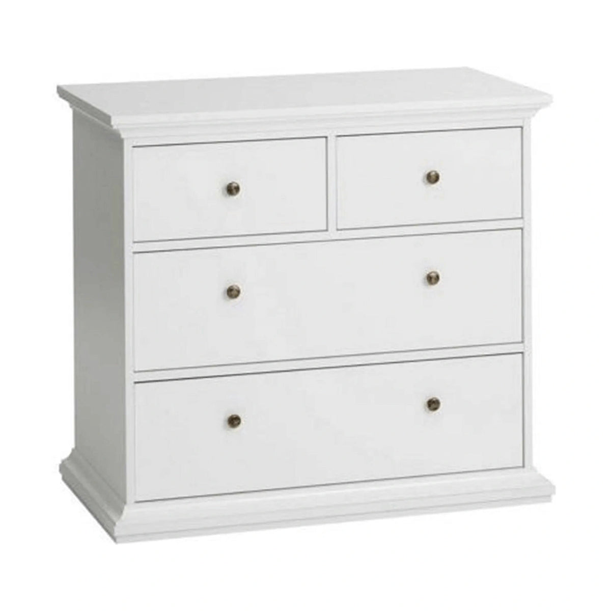 Comoda PARIS, alb, PAL infoliat, 96x49x87 cm