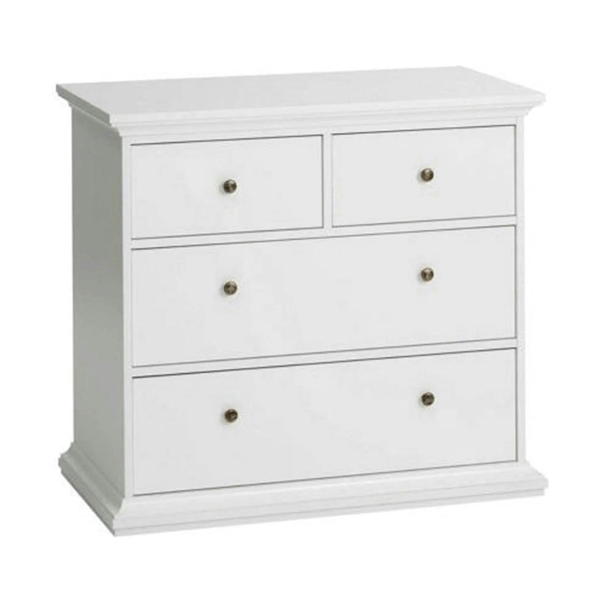 Comoda PARIS, alb, PAL infoliat, 96x49x87 cm