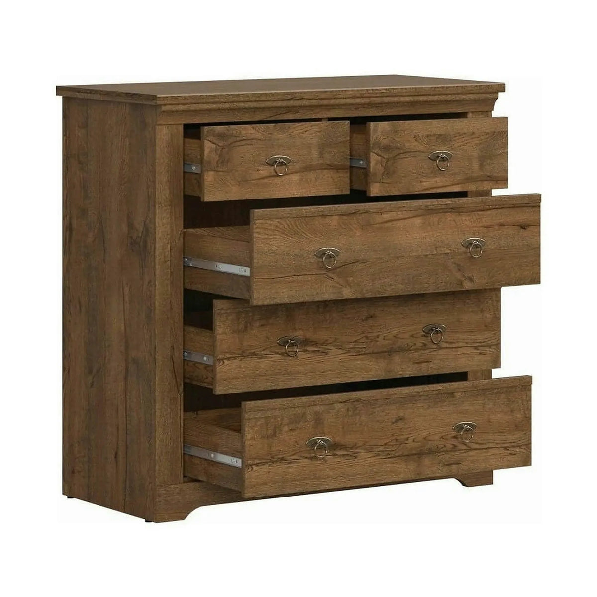 Comoda PATRAS KOM5S, stejar april, PAL, 93x45x93 cm