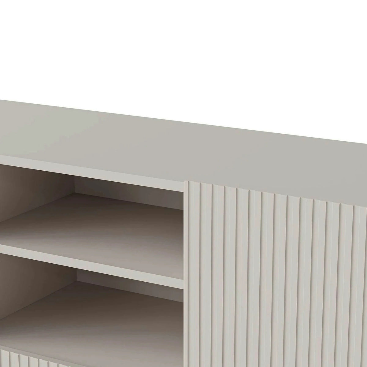 Comoda PAXOS KM-1, casmir/negru, PAL laminat/otel, 150x40x84 cm