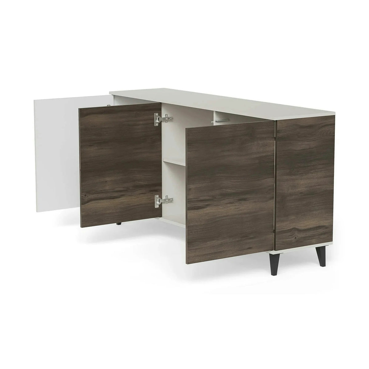 Comoda RANDOM 2 KM-1, casmir/nuc, PAL furniruit, 160x40x82 cm
