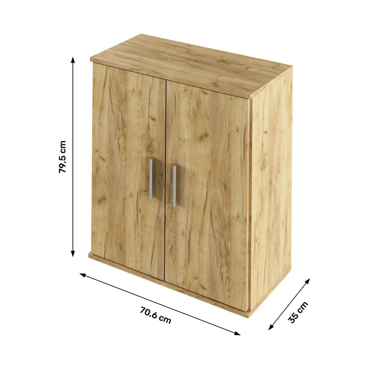 Comoda RESITA TYP 1, stejar artisan, DTD laminat, 71x35x80 cm