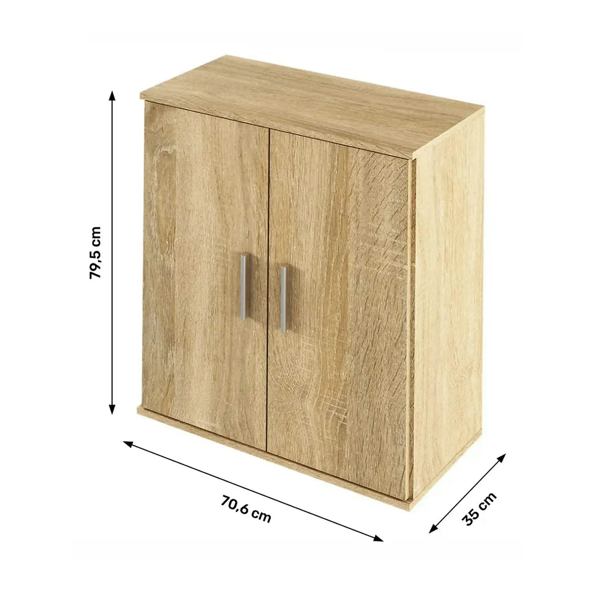 Comoda RESITA TYP 1, stejar sonoma, DTD laminat, 71x35x80 cm